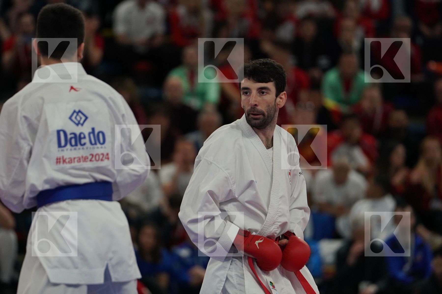 TKEBUCHAVA DAVID (GEORGIA) vs SAMDAN ERAY (TURKEY) in Senior Kumite -60 Kg - Bronze bout