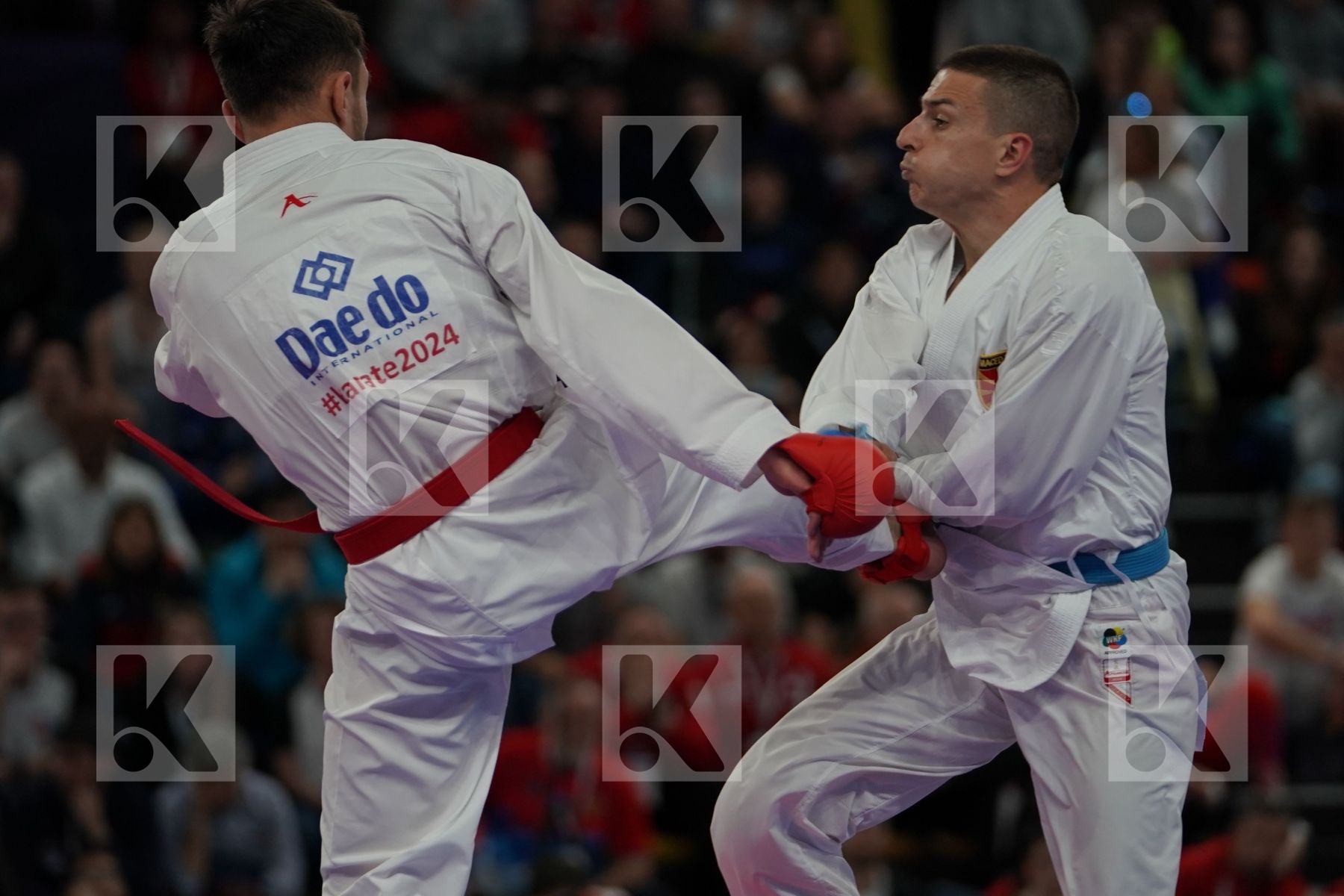 GOGOLOSI BOGDAN MARIAN FLORIN (ROUMANIA) vs PAVLOV EMIL (MACEDONIA) in Senior Kumite -60 Kg - Bronze bout