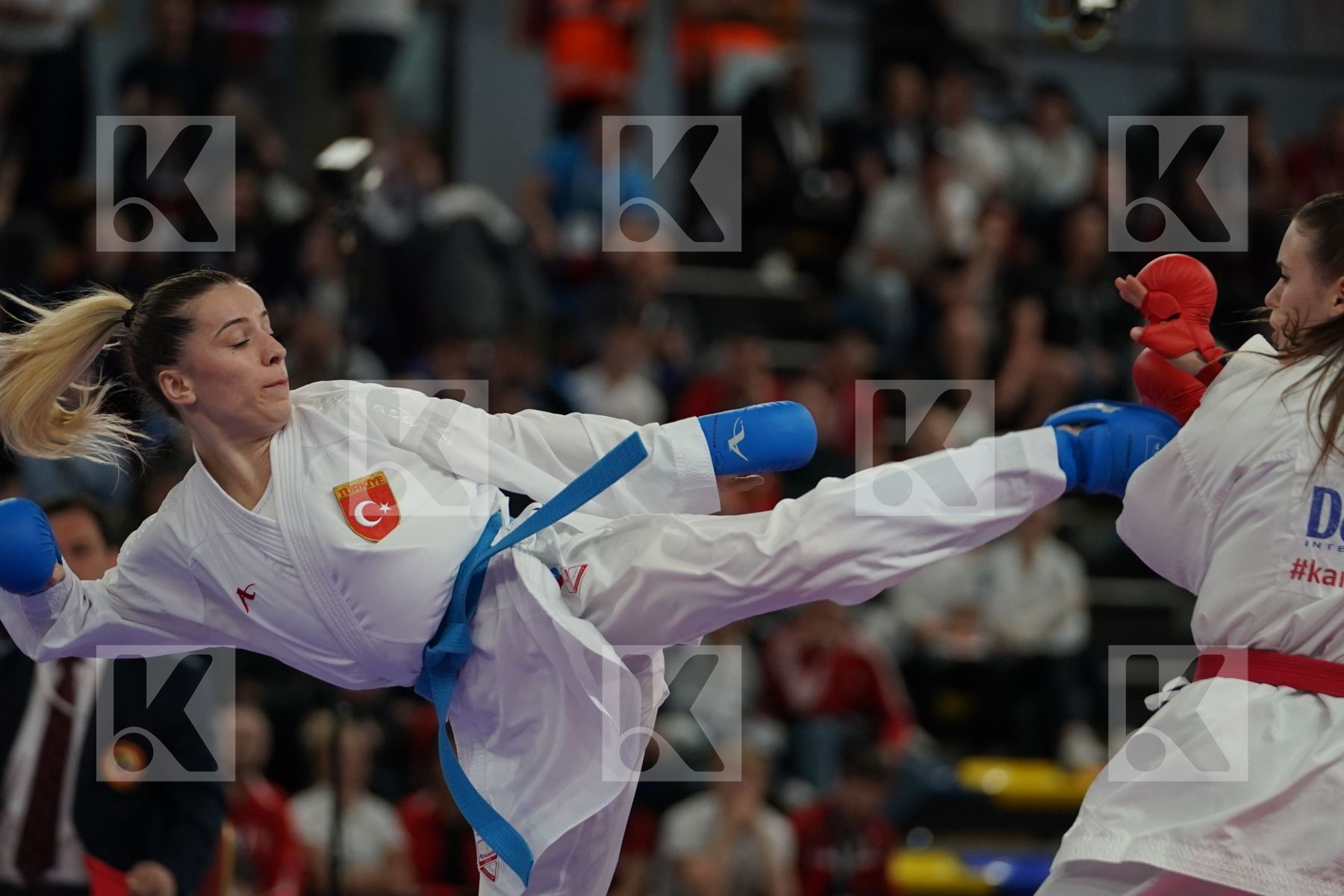 HUBRICH SHARA (GERMANY) vs OZCELIK ARAPOGLU SERAP (TURKEY) in Senior Kumite -50 Kg - Bronze bout
