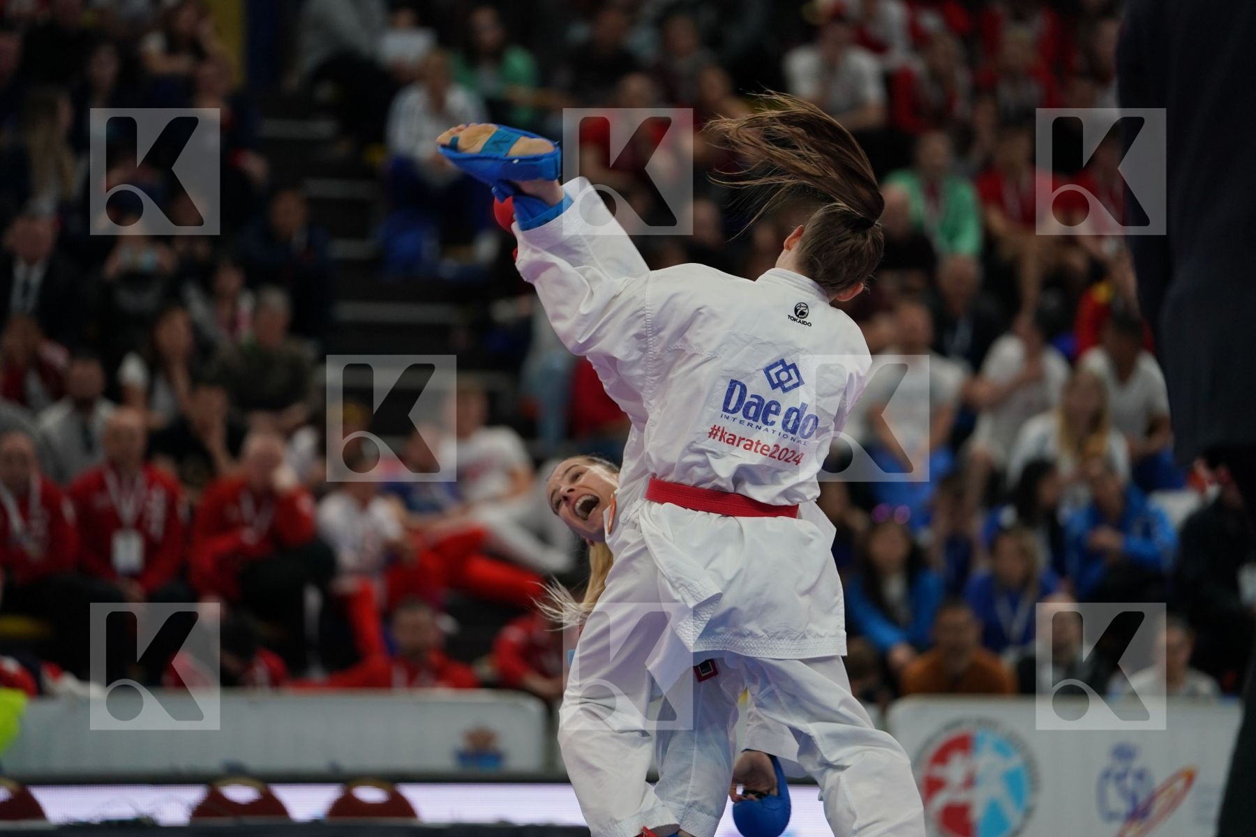 HUBRICH SHARA (GERMANY) vs OZCELIK ARAPOGLU SERAP (TURKEY) in Senior Kumite -50 Kg - Bronze bout
