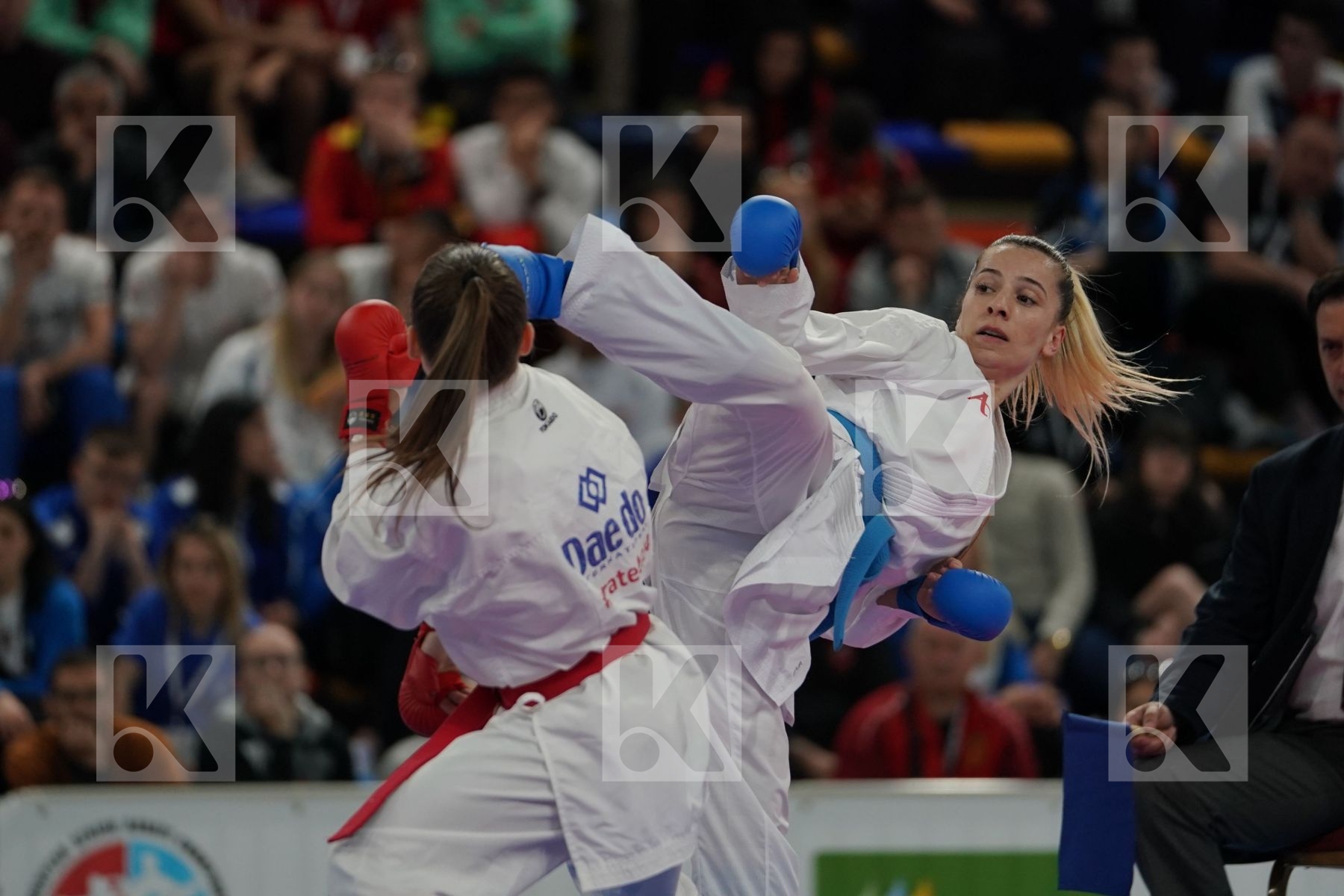 HUBRICH SHARA (GERMANY) vs OZCELIK ARAPOGLU SERAP (TURKEY) in Senior Kumite -50 Kg - Bronze bout