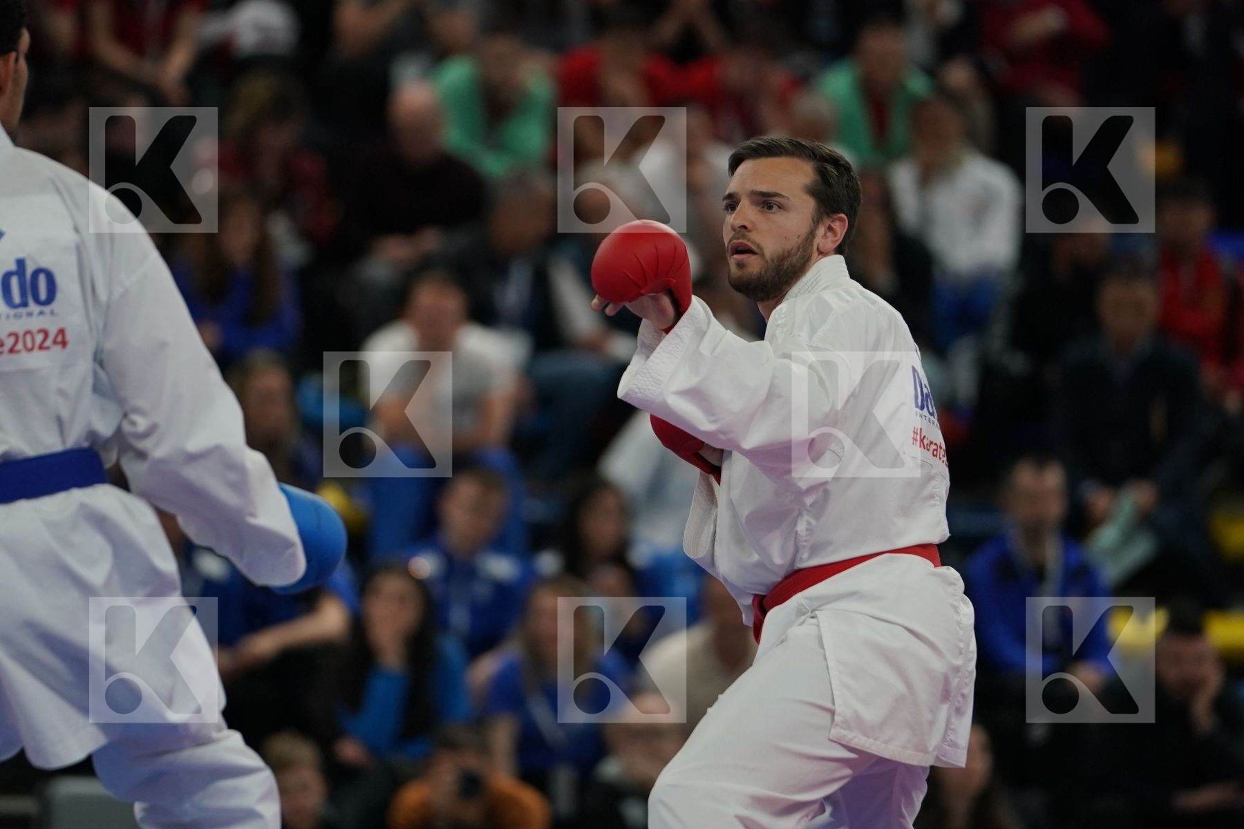 POKORNY STEFAN (AUSTRIA) vs THOMAS JORDAN (ENGLAND) in Senior Kumite -67 Kg - Bronze bout