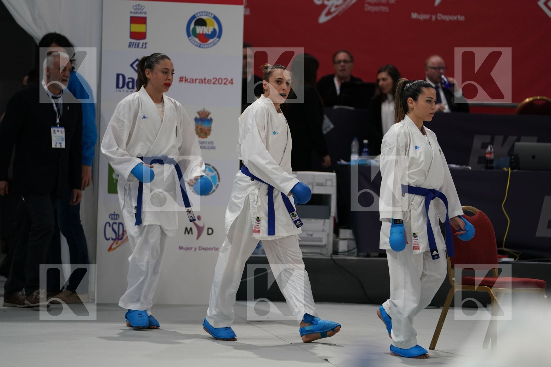 CROATIA vs ITALY in Senior Team Female Kumite - Bronze bout