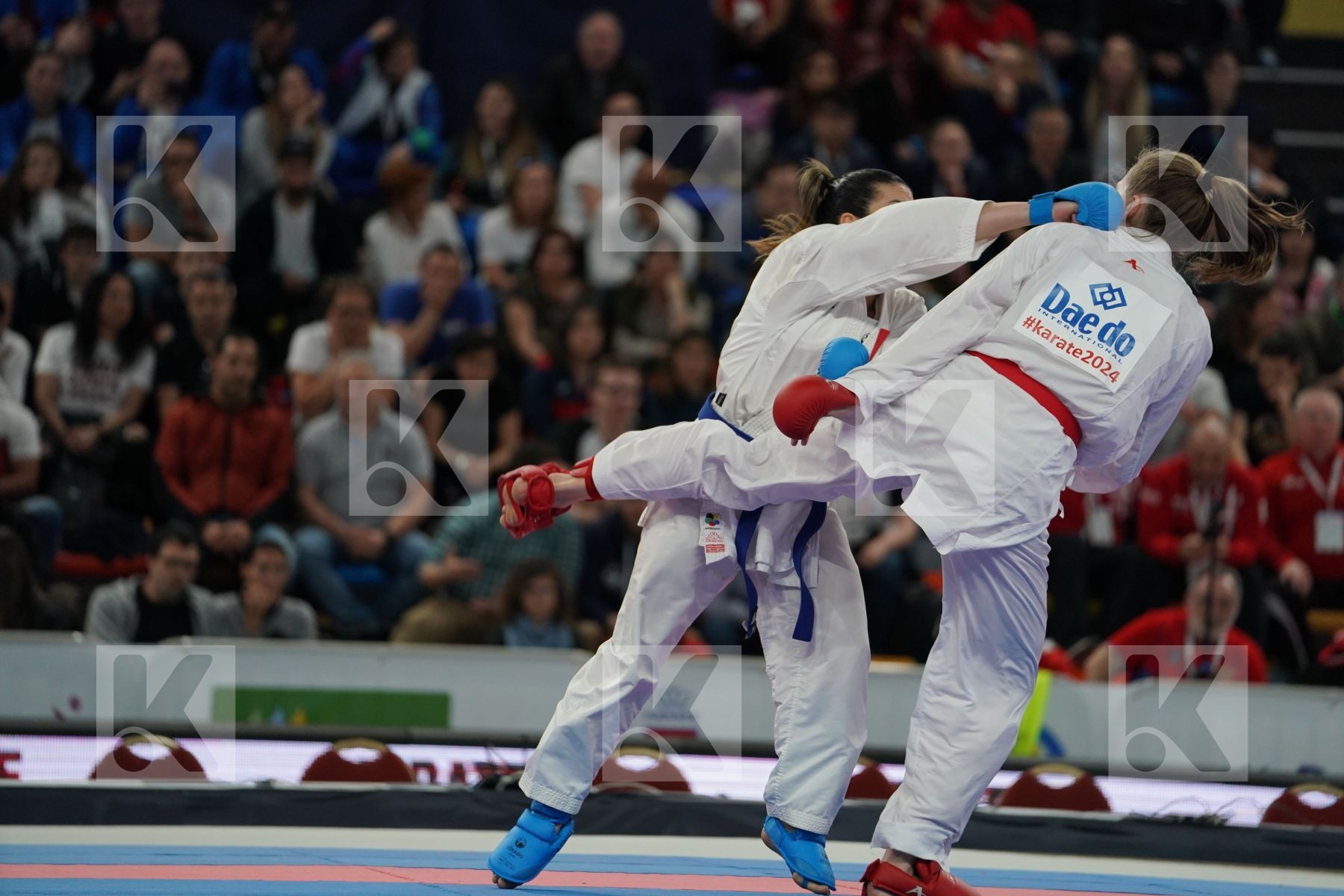 CROATIA vs ITALY in Senior Team Female Kumite - Bronze bout