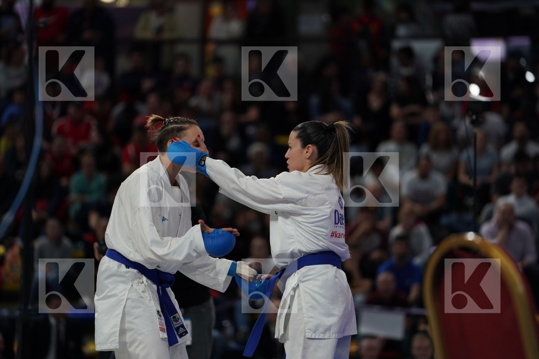 CROATIA vs ITALY in Senior Team Female Kumite - Bronze bout
