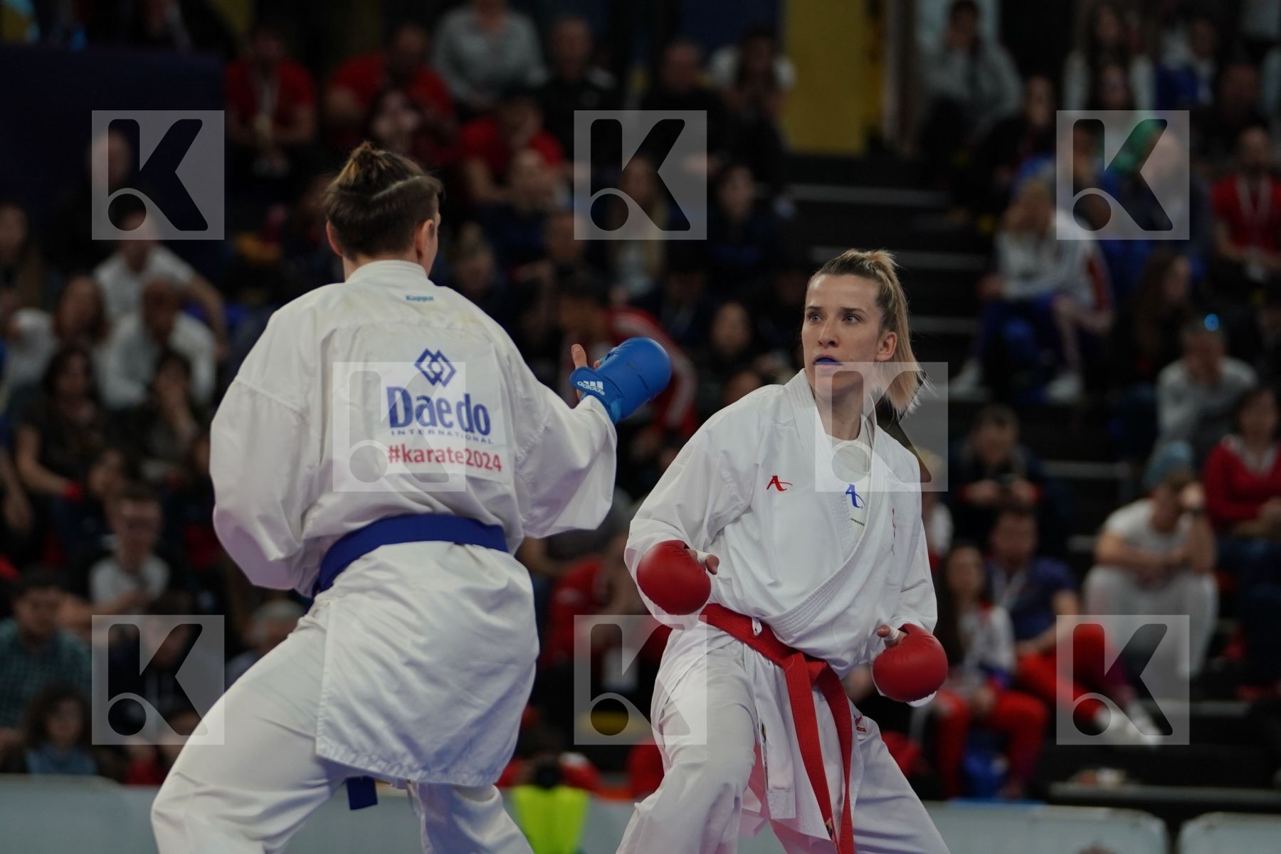 CROATIA vs ITALY in Senior Team Female Kumite - Bronze bout