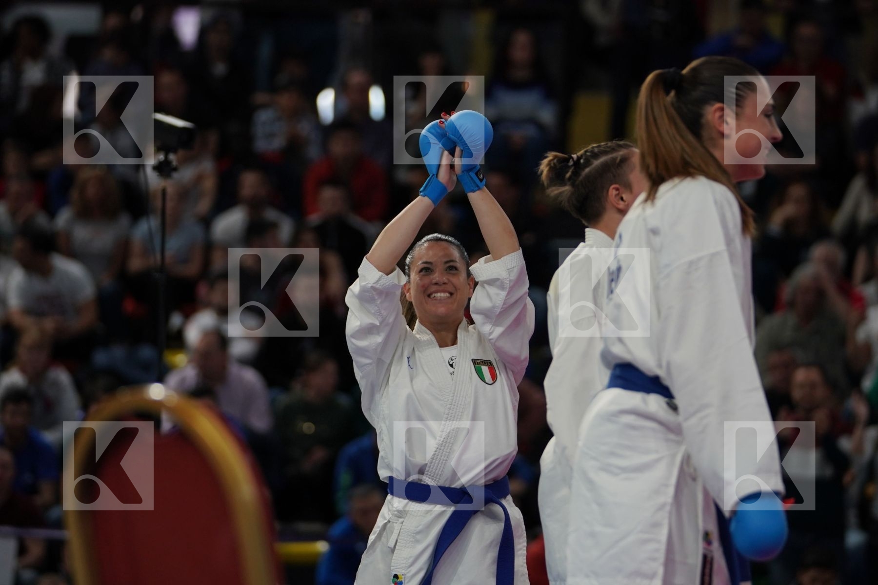CROATIA vs ITALY in Senior Team Female Kumite - Bronze bout