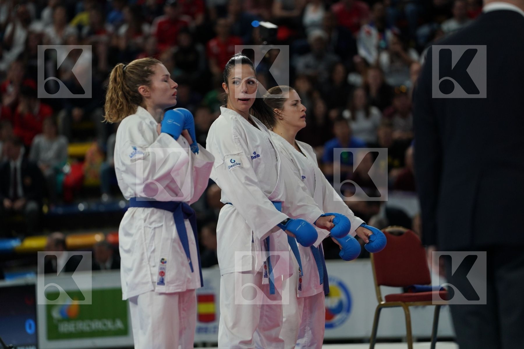 GERMANY vs ITALY in Senior Team Female Kumite - Bronze bout