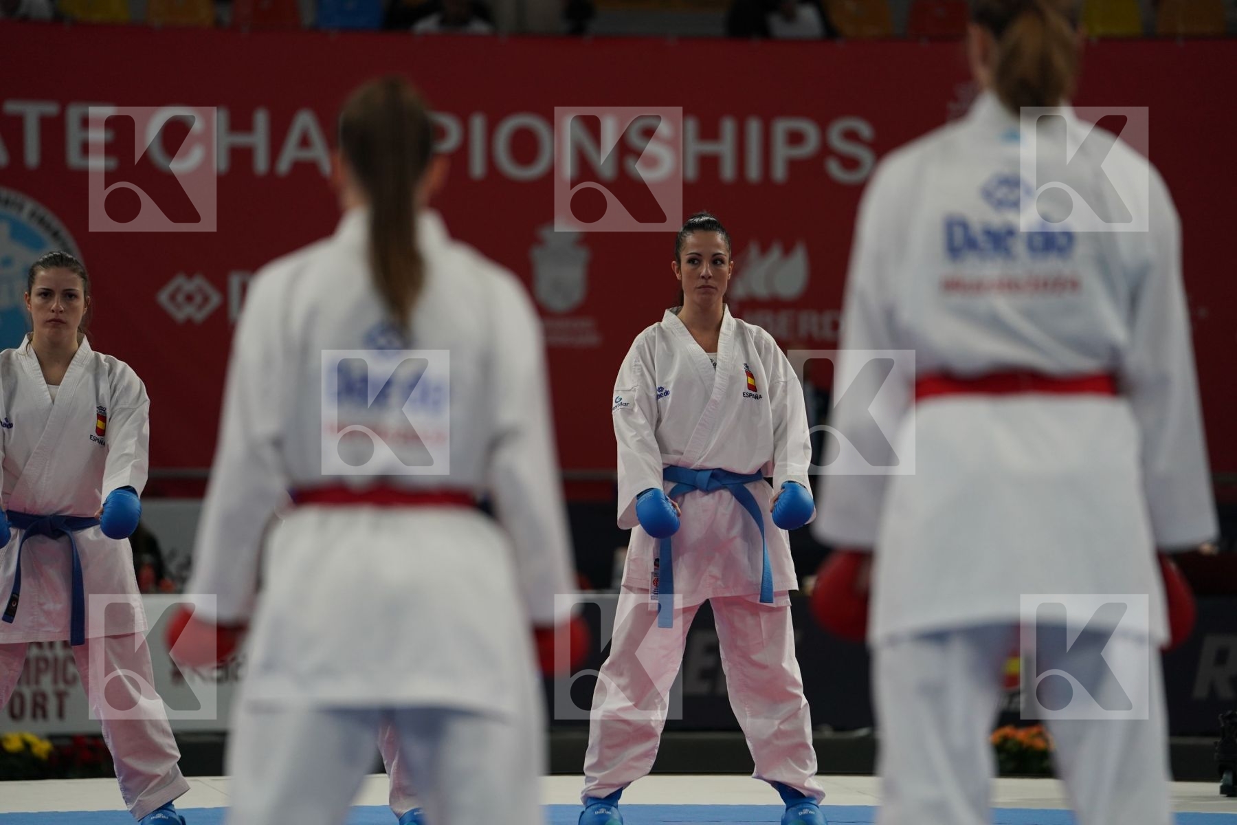 GERMANY vs ITALY in Senior Team Female Kumite - Bronze bout