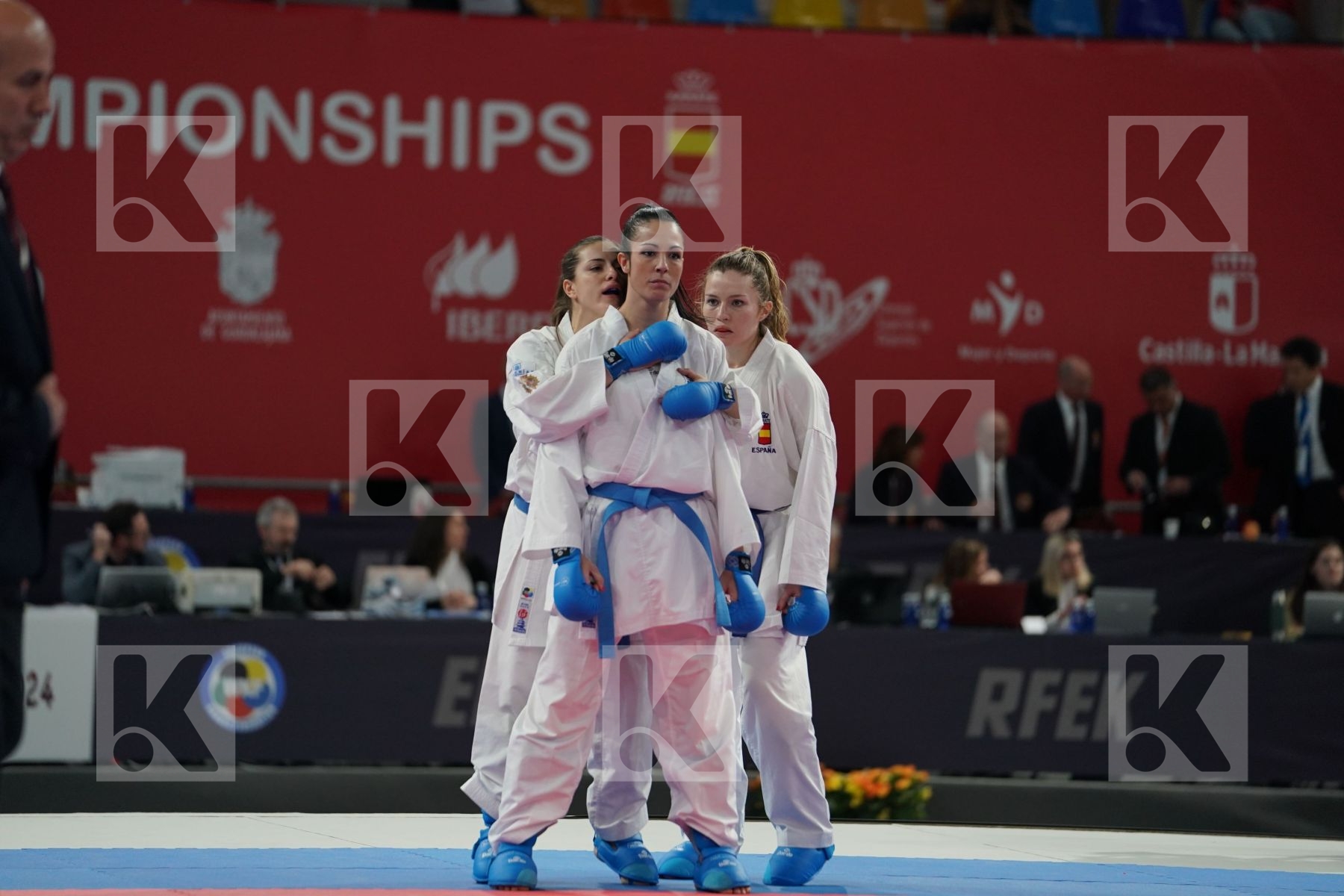 GERMANY vs ITALY in Senior Team Female Kumite - Bronze bout