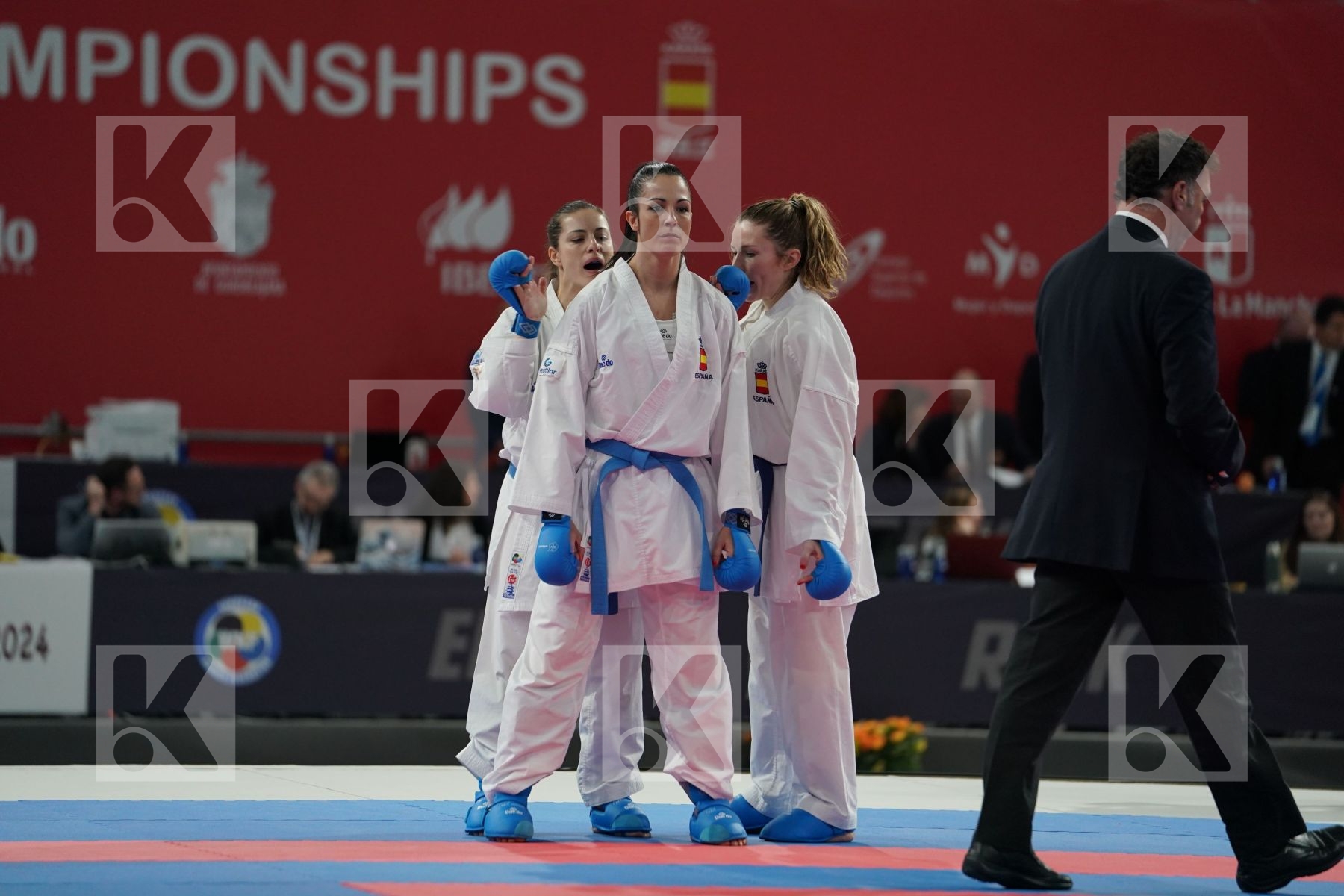 GERMANY vs ITALY in Senior Team Female Kumite - Bronze bout