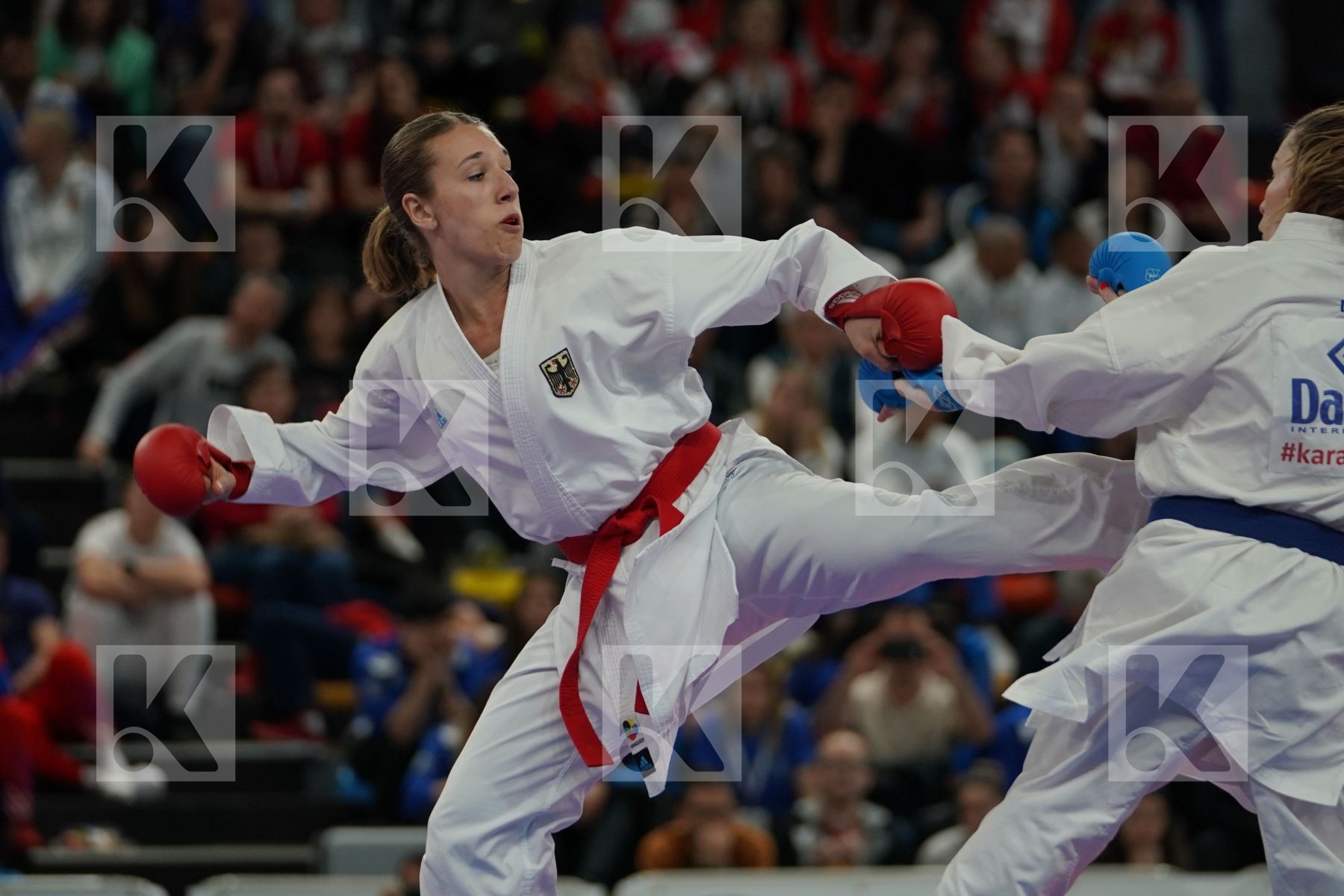 GERMANY vs ITALY in Senior Team Female Kumite - Bronze bout