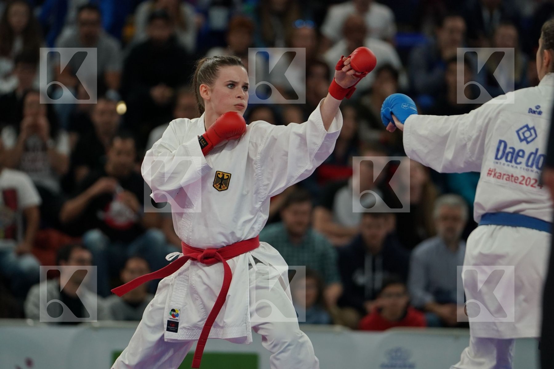 GERMANY vs ITALY in Senior Team Female Kumite - Bronze bout
