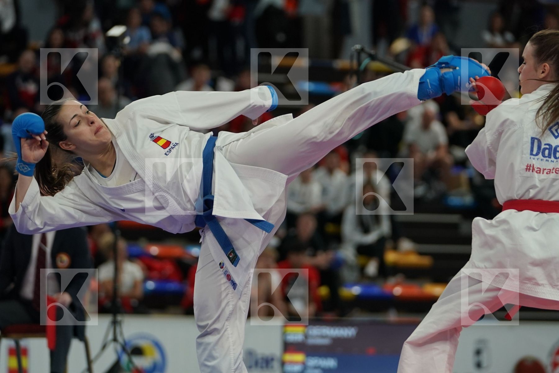 GERMANY vs ITALY in Senior Team Female Kumite - Bronze bout