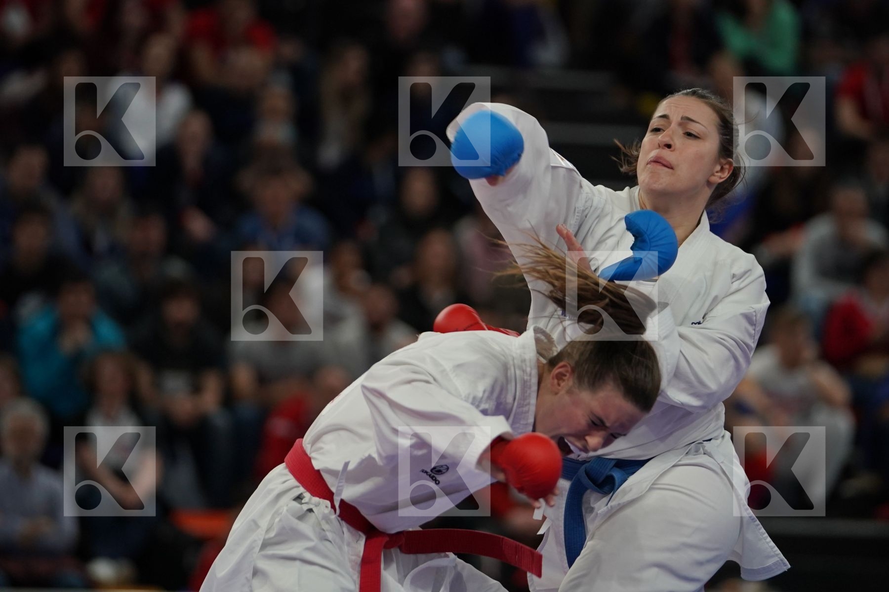 GERMANY vs ITALY in Senior Team Female Kumite - Bronze bout