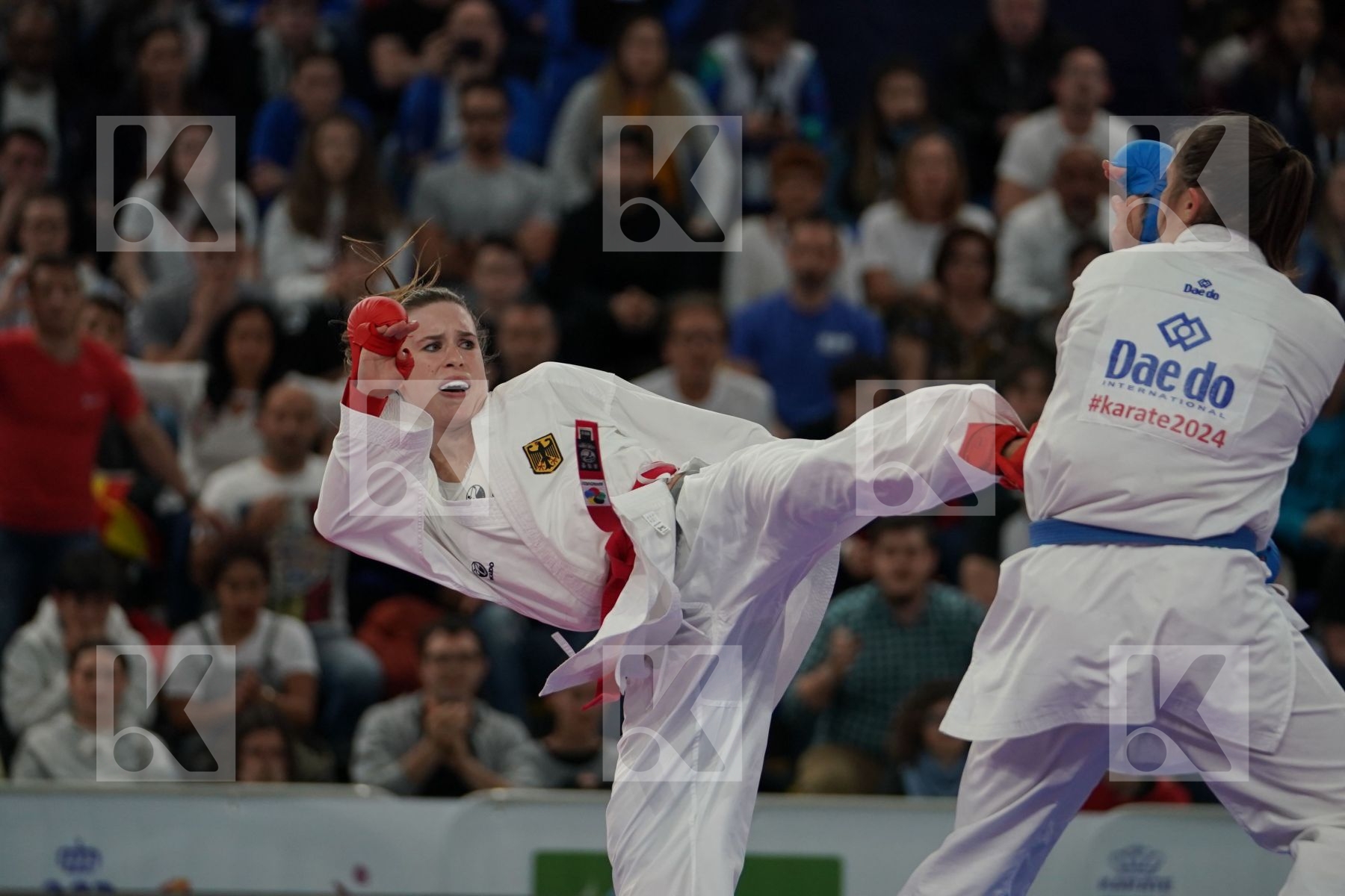 GERMANY vs ITALY in Senior Team Female Kumite - Bronze bout