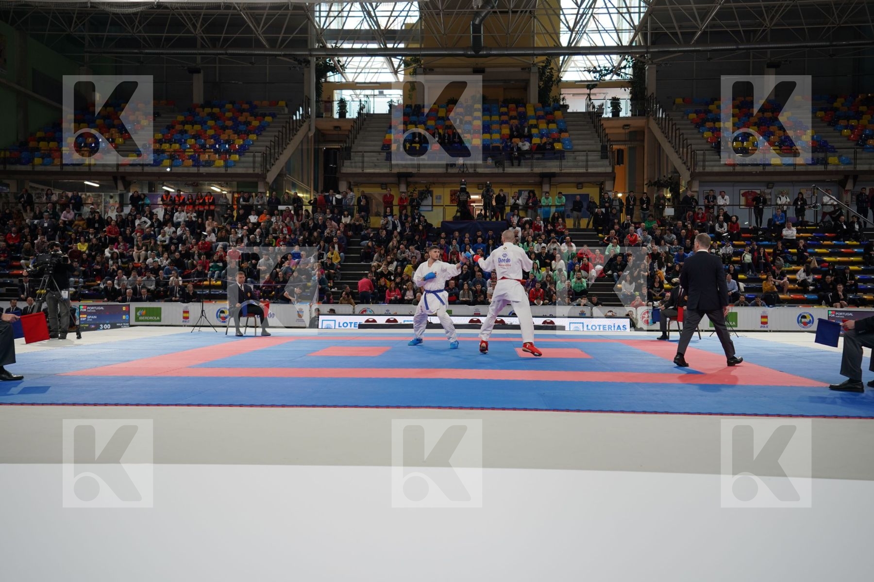 PORTUGAL vs SPAIN in Senior Team Male Kumite - Bronze bout