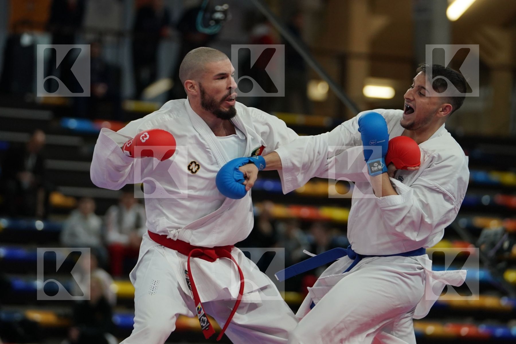 PORTUGAL vs SPAIN in Senior Team Male Kumite - Bronze bout