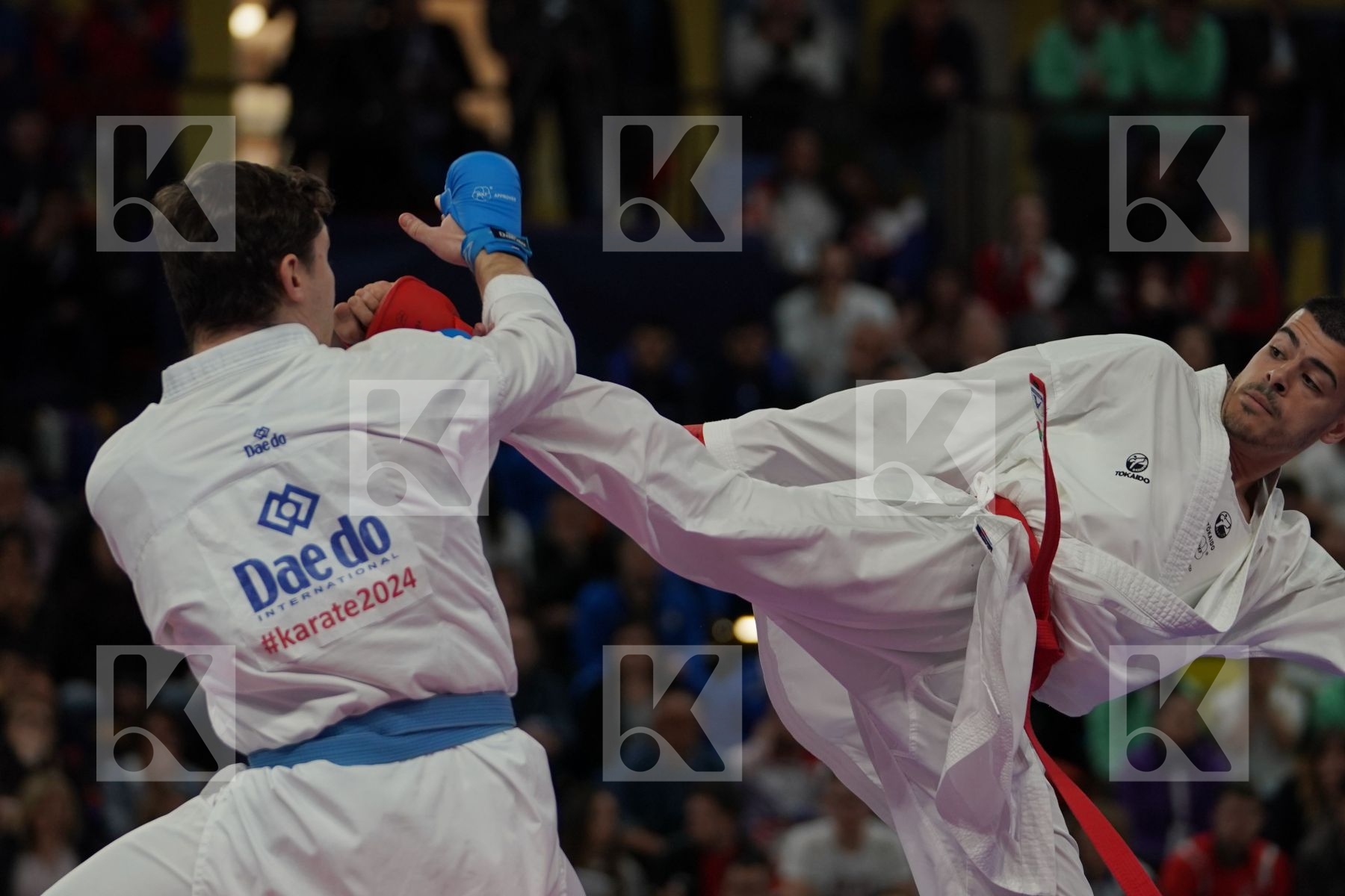PORTUGAL vs SPAIN in Senior Team Male Kumite - Bronze bout