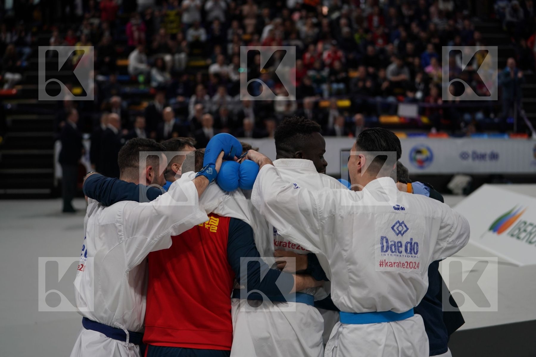 PORTUGAL vs SPAIN in Senior Team Male Kumite - Bronze bout