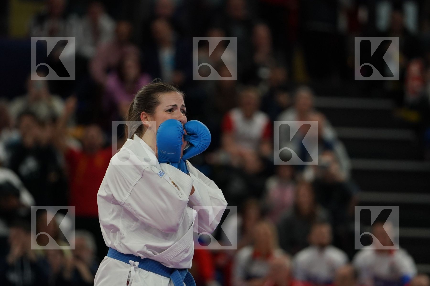 CHATZILIADOU ELENI (GREECE) vs PALACIO GONZALEZ LAURA (SPAIN) in Senior Kumite 68+ Kg - Final bout
