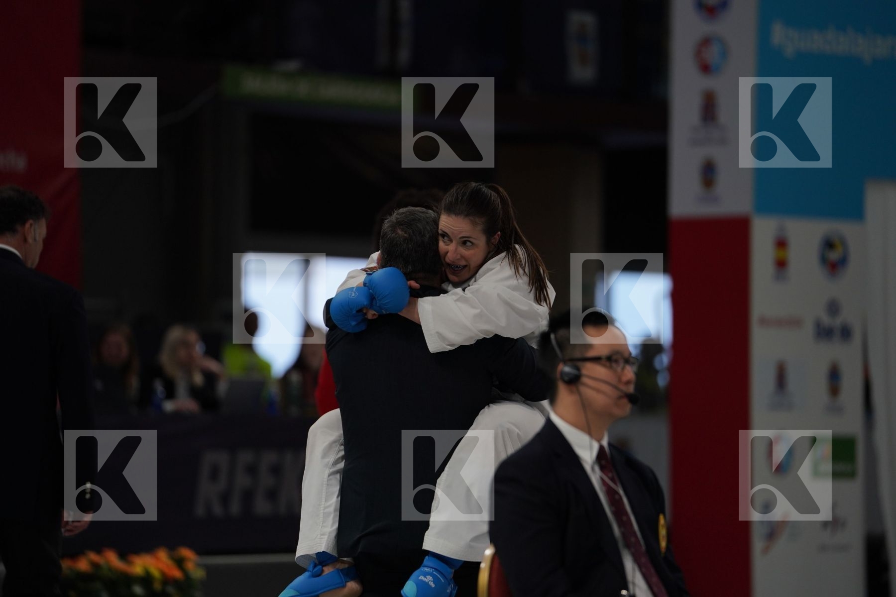 CHATZILIADOU ELENI (GREECE) vs PALACIO GONZALEZ LAURA (SPAIN) in Senior Kumite 68+ Kg - Final bout