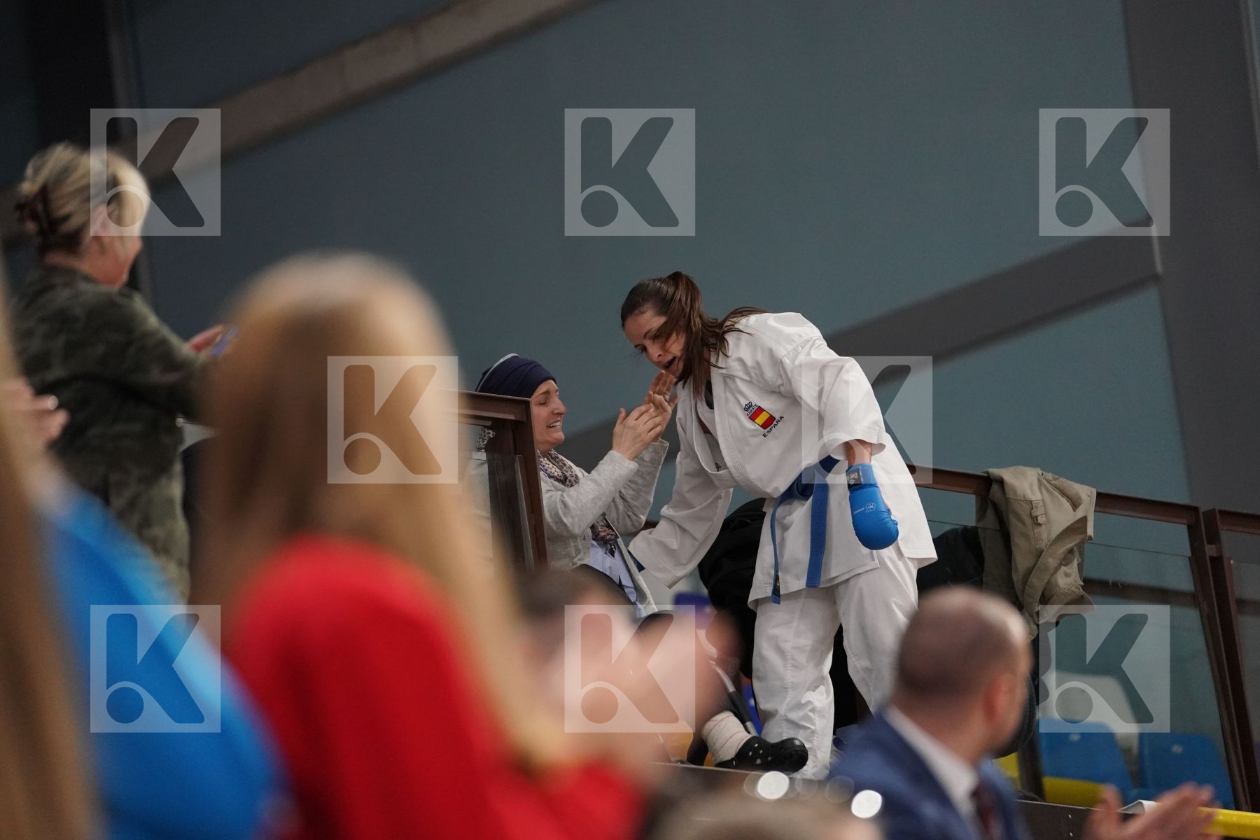 CHATZILIADOU ELENI (GREECE) vs PALACIO GONZALEZ LAURA (SPAIN) in Senior Kumite 68+ Kg - Final bout