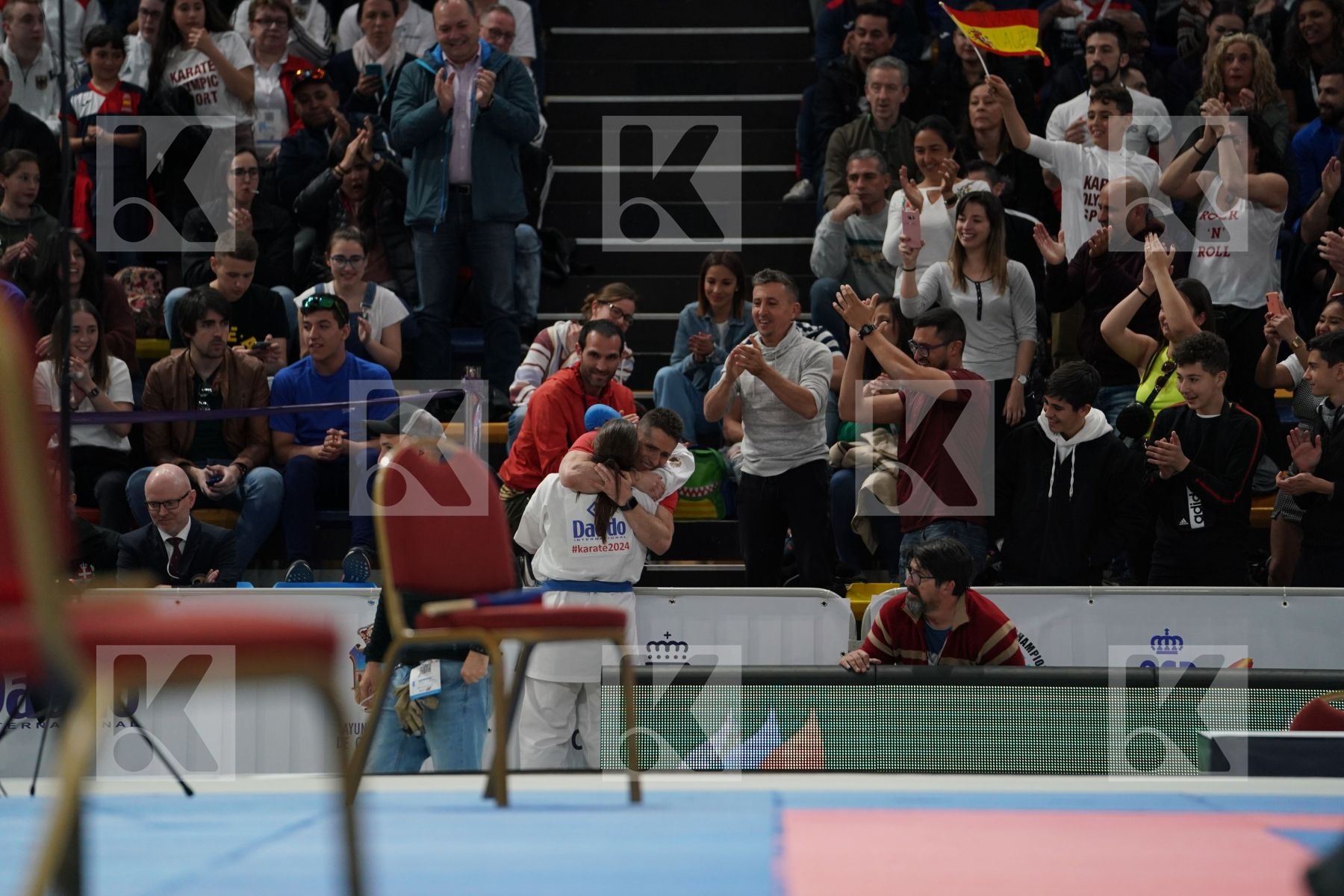 CHATZILIADOU ELENI (GREECE) vs PALACIO GONZALEZ LAURA (SPAIN) in Senior Kumite 68+ Kg - Final bout