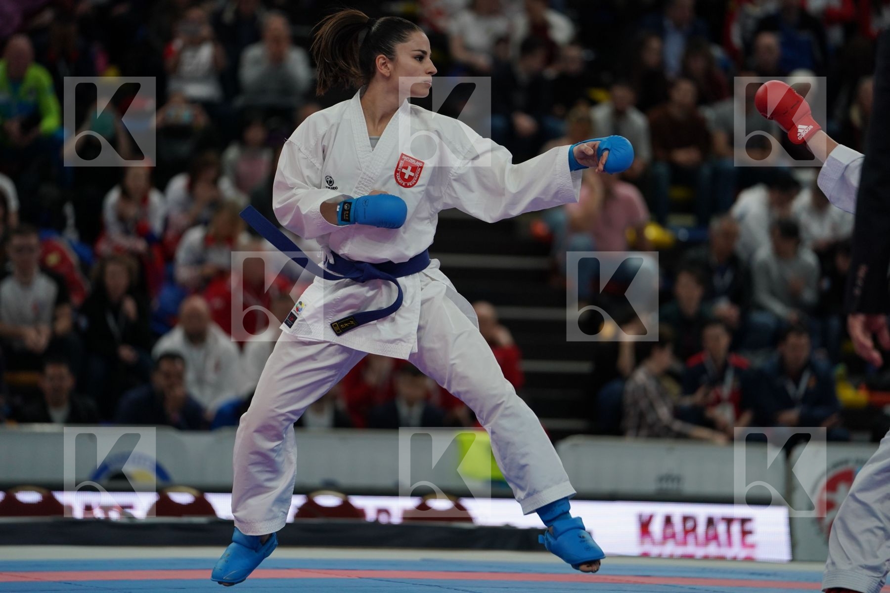 AGIER ALIZEE (FRANCE) vs QUIRICI ELENA (SWITZERLAND) in Senior Kumite -68 Kg - Final bout