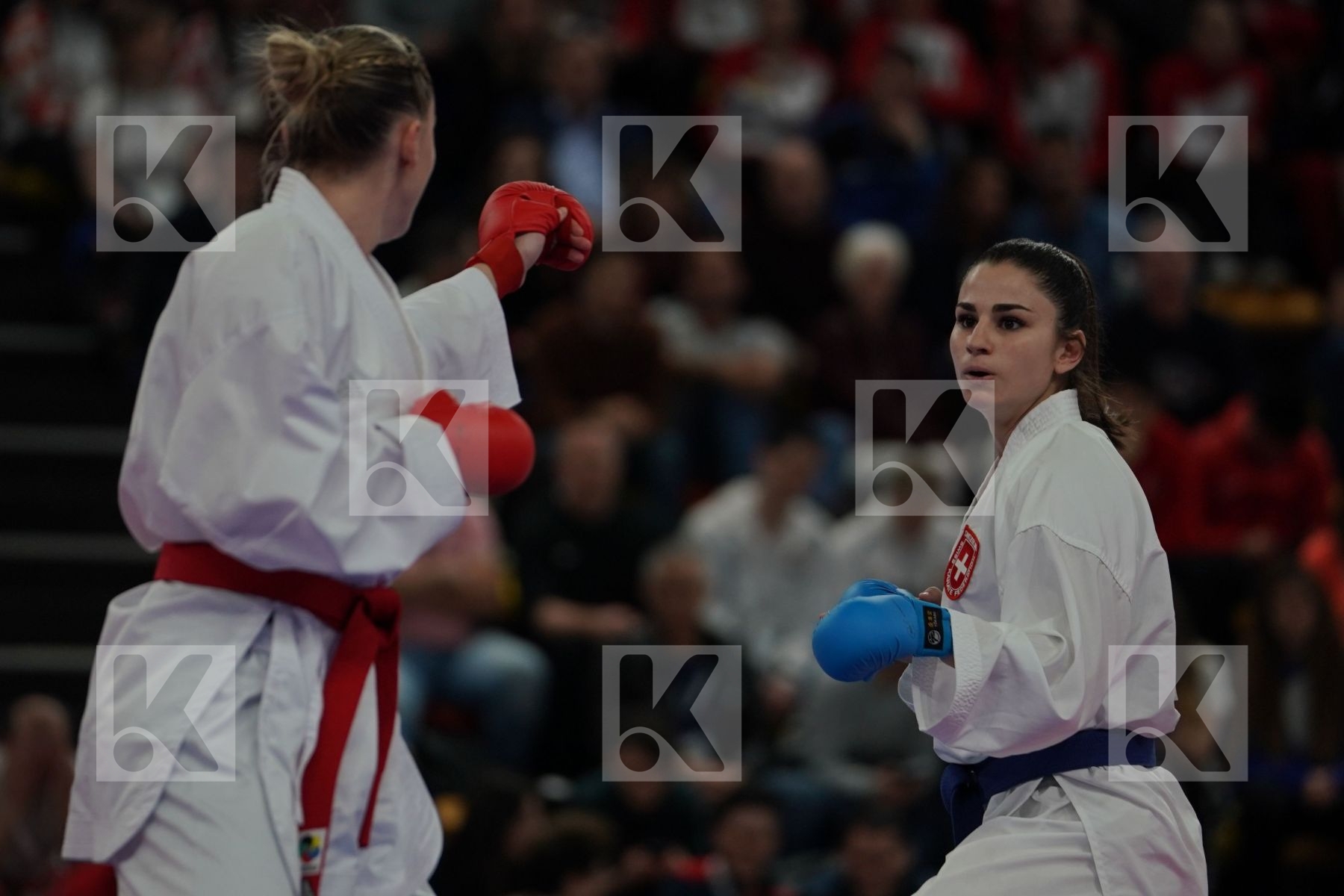 AGIER ALIZEE (FRANCE) vs QUIRICI ELENA (SWITZERLAND) in Senior Kumite -68 Kg - Final bout