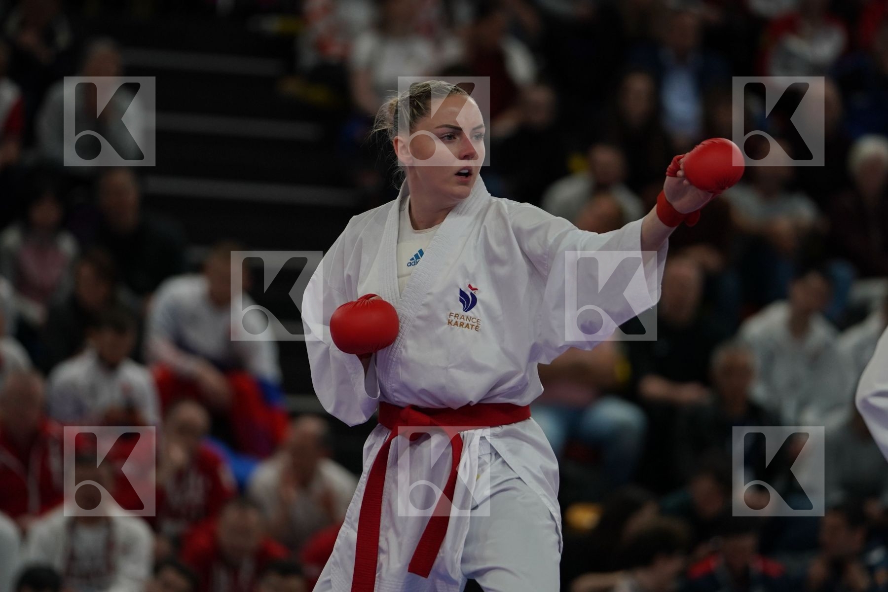 AGIER ALIZEE (FRANCE) vs QUIRICI ELENA (SWITZERLAND) in Senior Kumite -68 Kg - Final bout