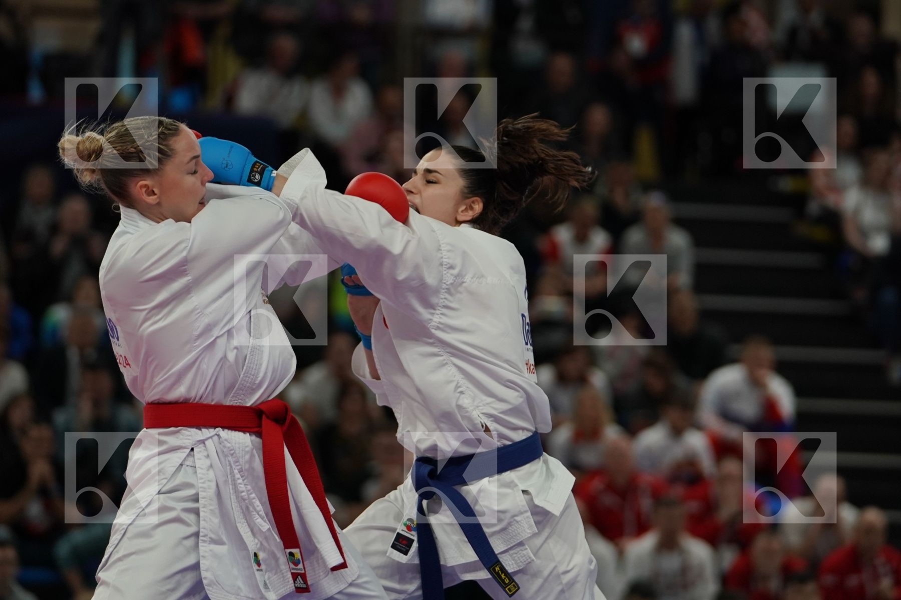 AGIER ALIZEE (FRANCE) vs QUIRICI ELENA (SWITZERLAND) in Senior Kumite -68 Kg - Final bout