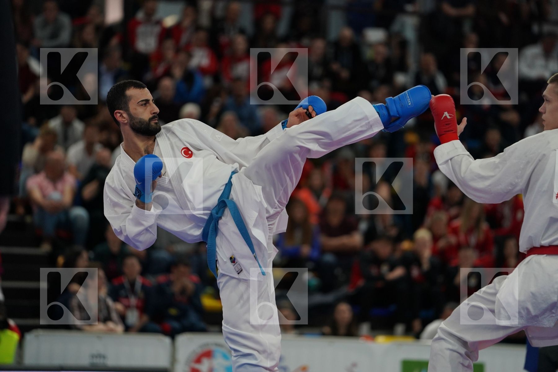 ISAKAU ANTON (BELARUS) vs AKTAS UGUR (TURKEY) in Senior Kumite -84 Kg - Final bout