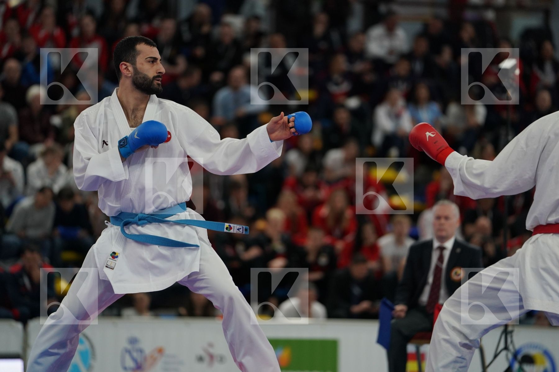 ISAKAU ANTON (BELARUS) vs AKTAS UGUR (TURKEY) in Senior Kumite -84 Kg - Final bout