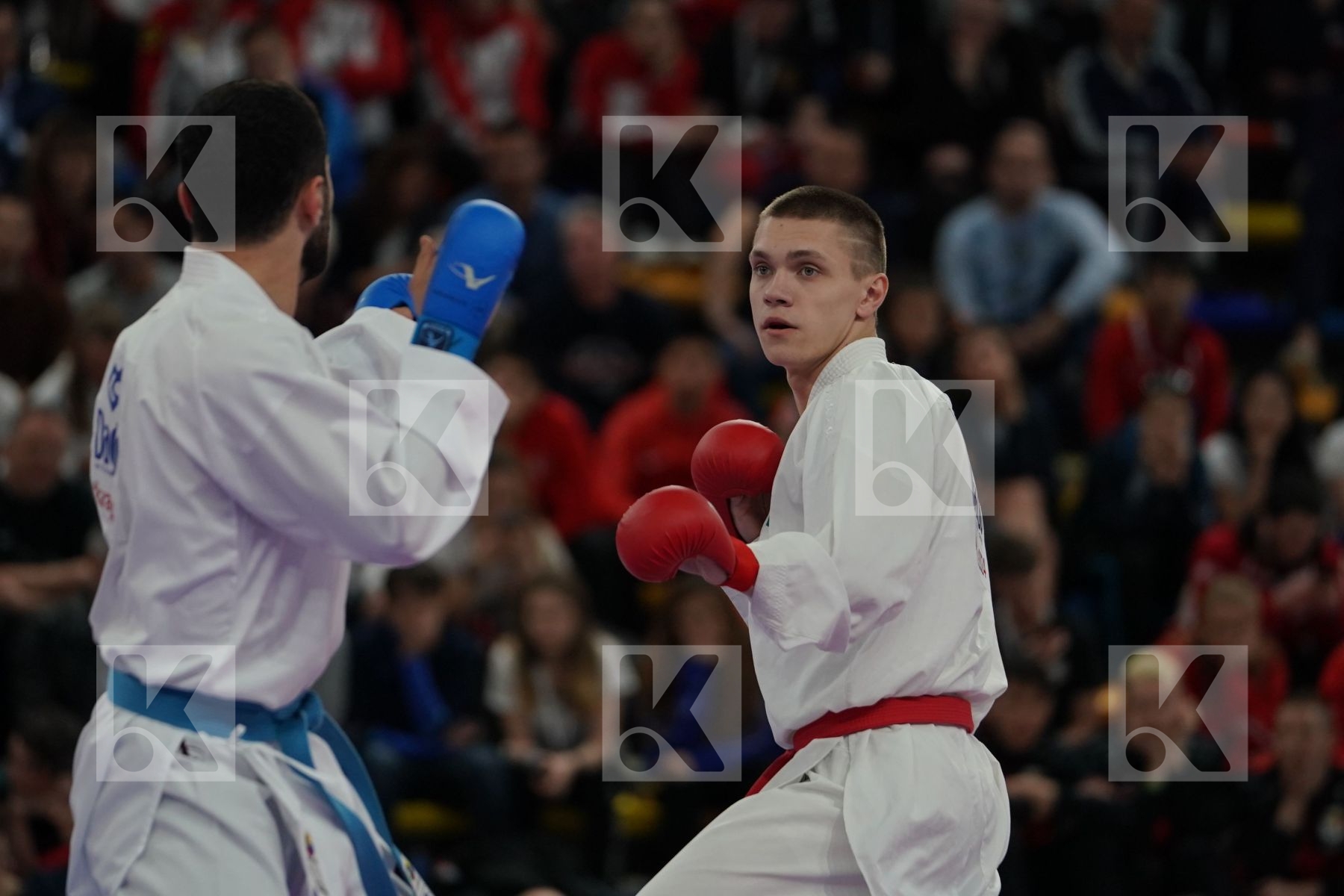 ISAKAU ANTON (BELARUS) vs AKTAS UGUR (TURKEY) in Senior Kumite -84 Kg - Final bout