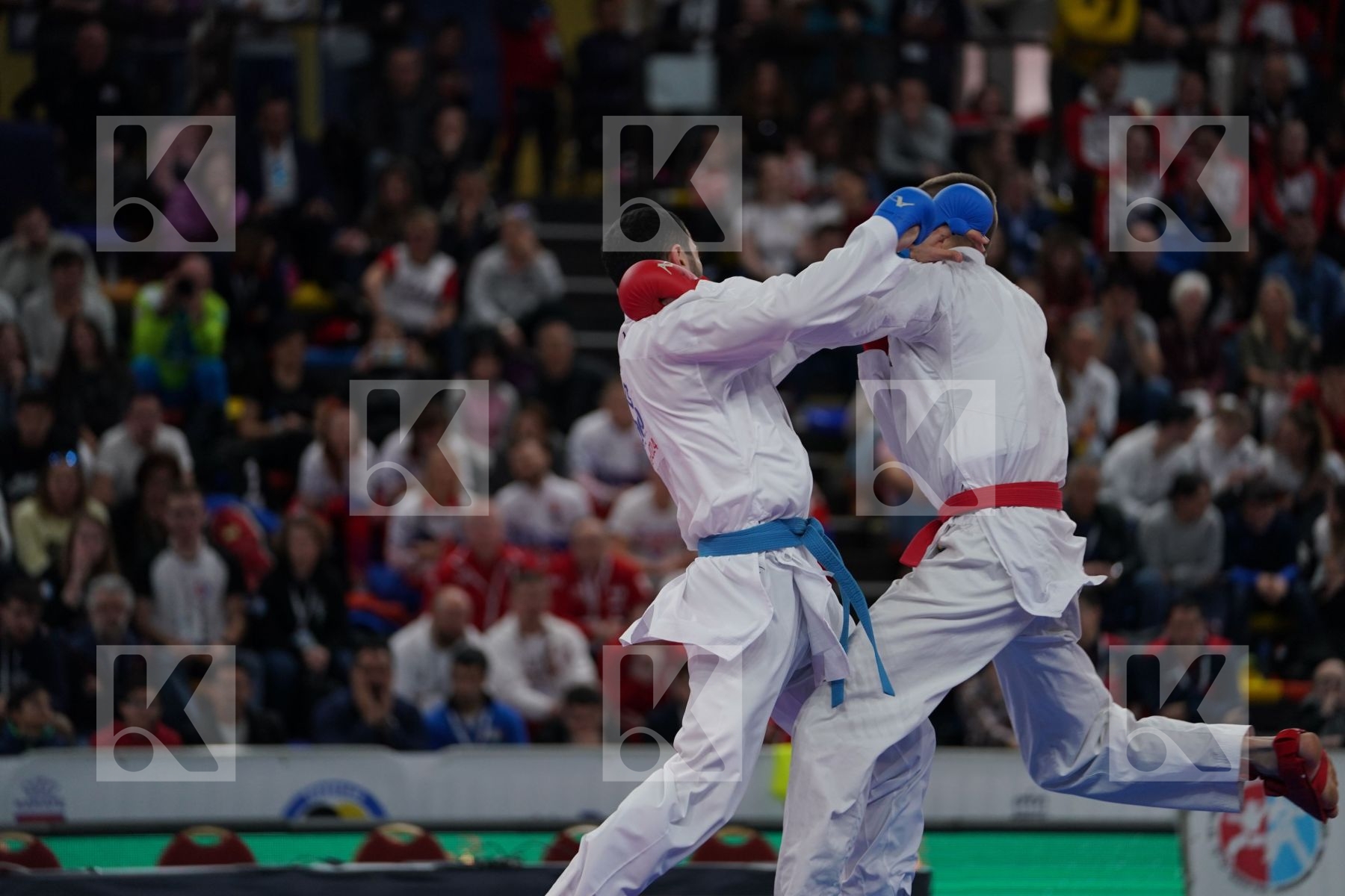 ISAKAU ANTON (BELARUS) vs AKTAS UGUR (TURKEY) in Senior Kumite -84 Kg - Final bout