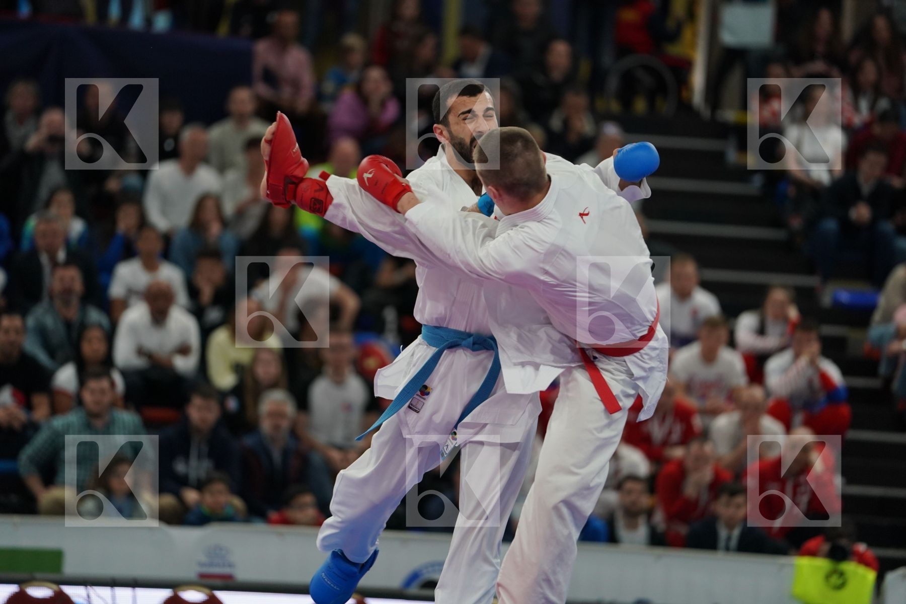 ISAKAU ANTON (BELARUS) vs AKTAS UGUR (TURKEY) in Senior Kumite -84 Kg - Final bout
