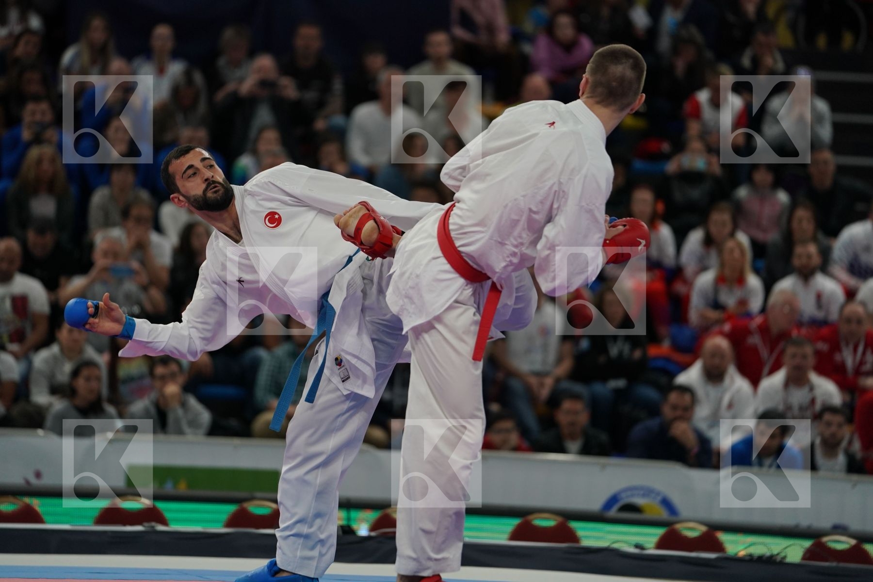 ISAKAU ANTON (BELARUS) vs AKTAS UGUR (TURKEY) in Senior Kumite -84 Kg - Final bout