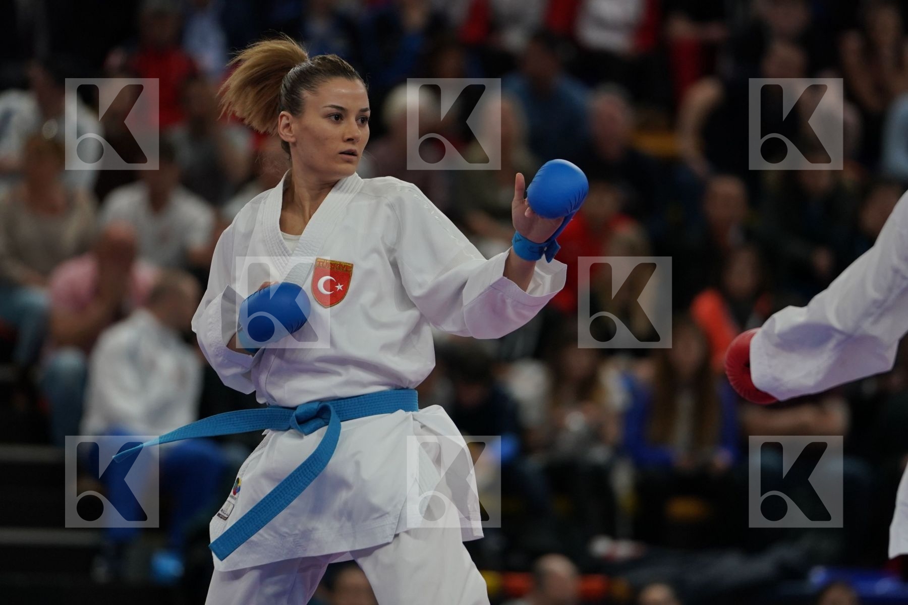 WARLING JENNIFER (LUXEMBOURG) vs YAKAN TUBA (TURKEY) in Senior Kumite -55 Kg - Final bout