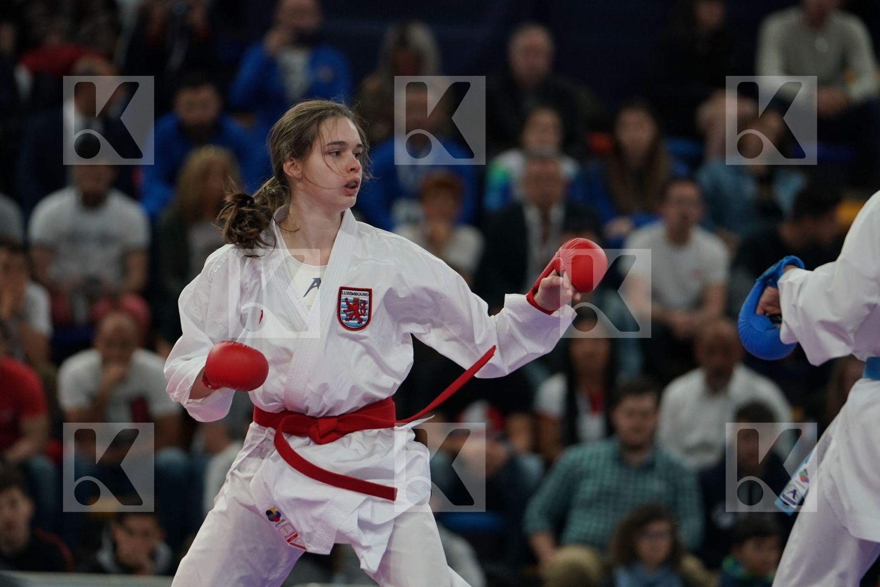 WARLING JENNIFER (LUXEMBOURG) vs YAKAN TUBA (TURKEY) in Senior Kumite -55 Kg - Final bout