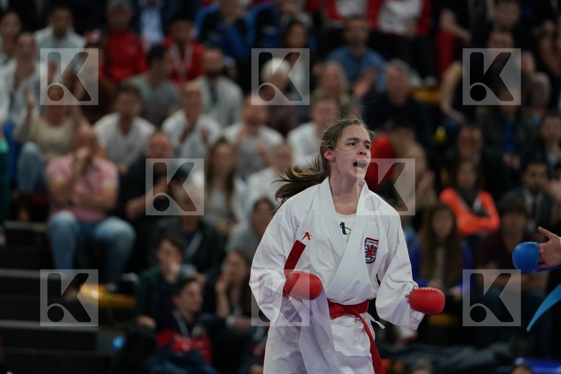 WARLING JENNIFER (LUXEMBOURG) vs YAKAN TUBA (TURKEY) in Senior Kumite -55 Kg - Final bout