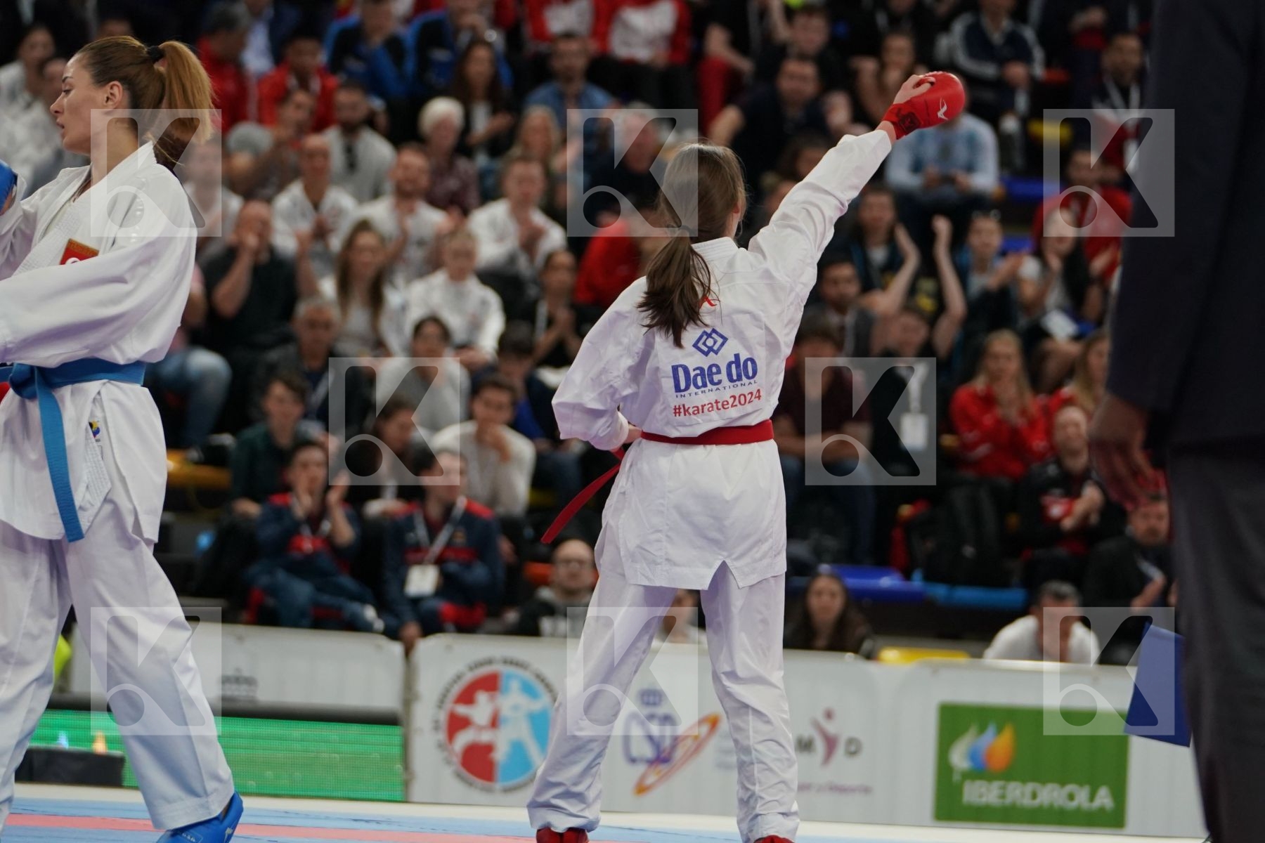 WARLING JENNIFER (LUXEMBOURG) vs YAKAN TUBA (TURKEY) in Senior Kumite -55 Kg - Final bout