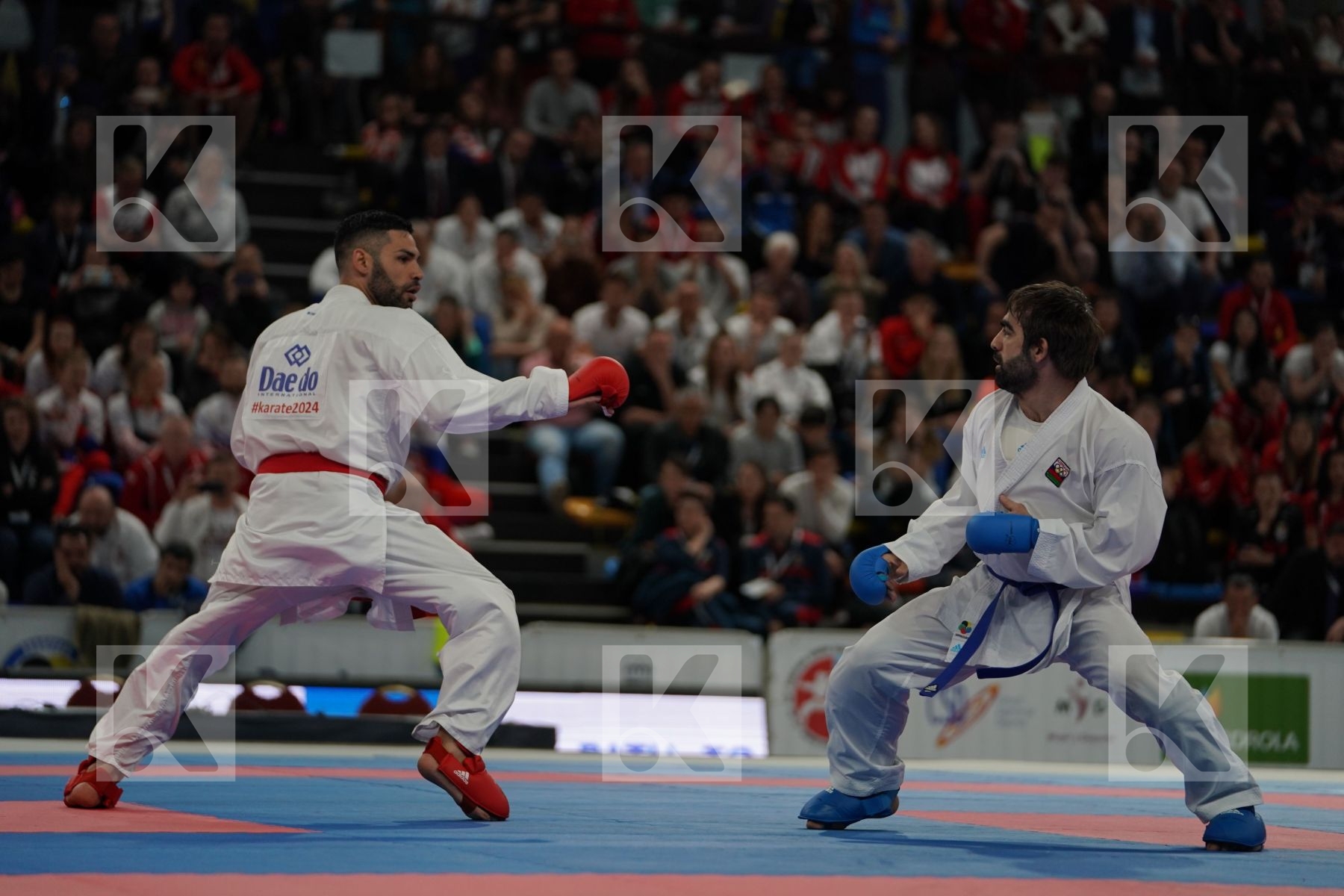 BUSA LUIGI (ITALY) vs AGHAYEV RAFAEL (AZERBAIJAN) in Senior Kumite -75 Kg - Final bout