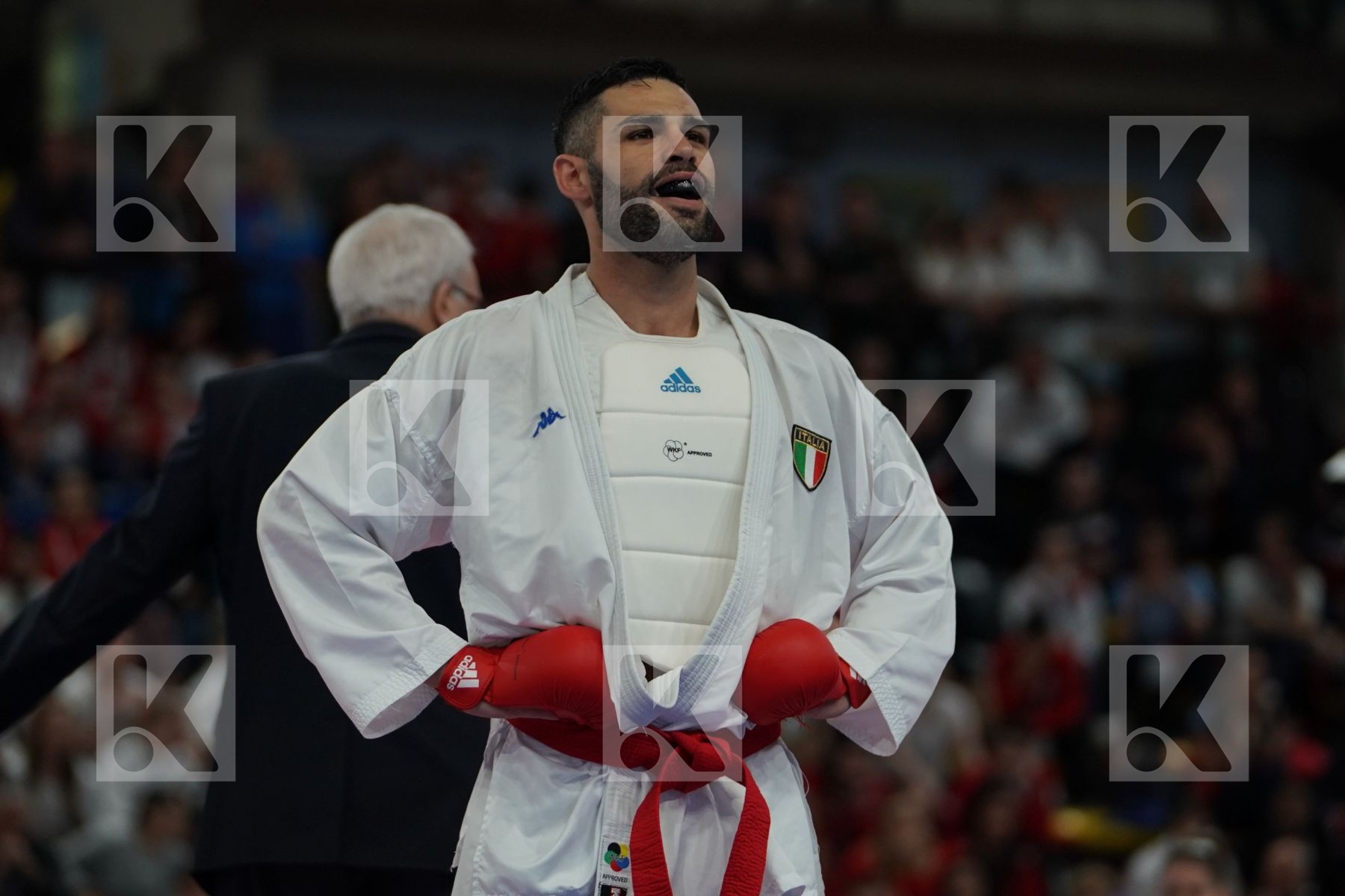 BUSA LUIGI (ITALY) vs AGHAYEV RAFAEL (AZERBAIJAN) in Senior Kumite -75 Kg - Final bout