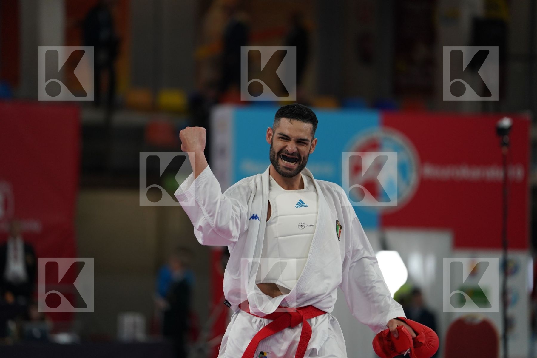 BUSA LUIGI (ITALY) vs AGHAYEV RAFAEL (AZERBAIJAN) in Senior Kumite -75 Kg - Final bout