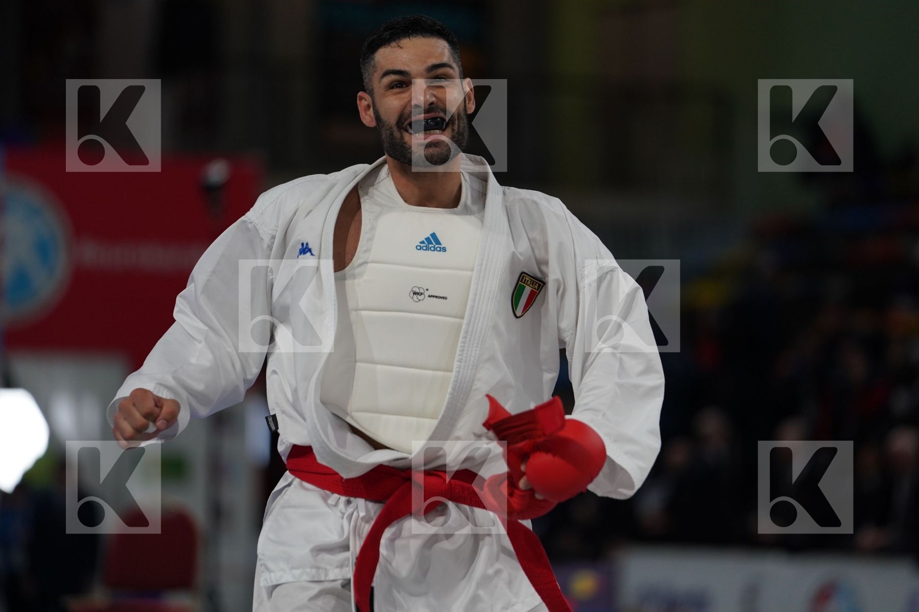 BUSA LUIGI (ITALY) vs AGHAYEV RAFAEL (AZERBAIJAN) in Senior Kumite -75 Kg - Final bout