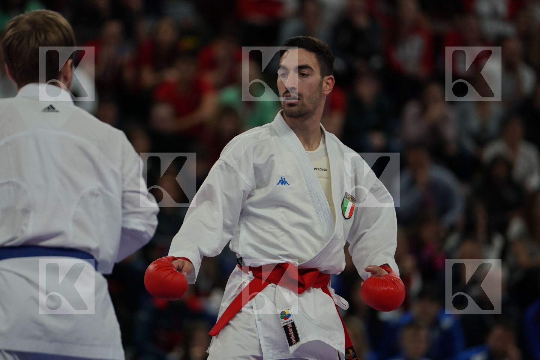 CRESCENZO ANGELO (ITALY) vs PLAKHUTIN EVGENY (RUSSIA) in Senior Kumite -60 Kg - Final bout