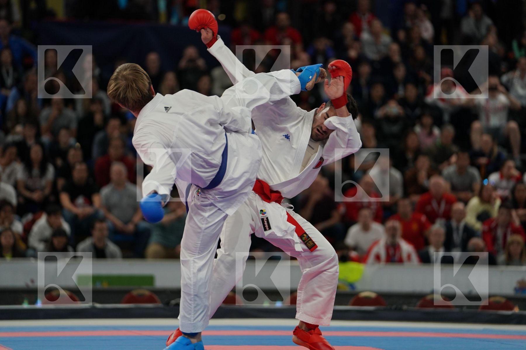 CRESCENZO ANGELO (ITALY) vs PLAKHUTIN EVGENY (RUSSIA) in Senior Kumite -60 Kg - Final bout
