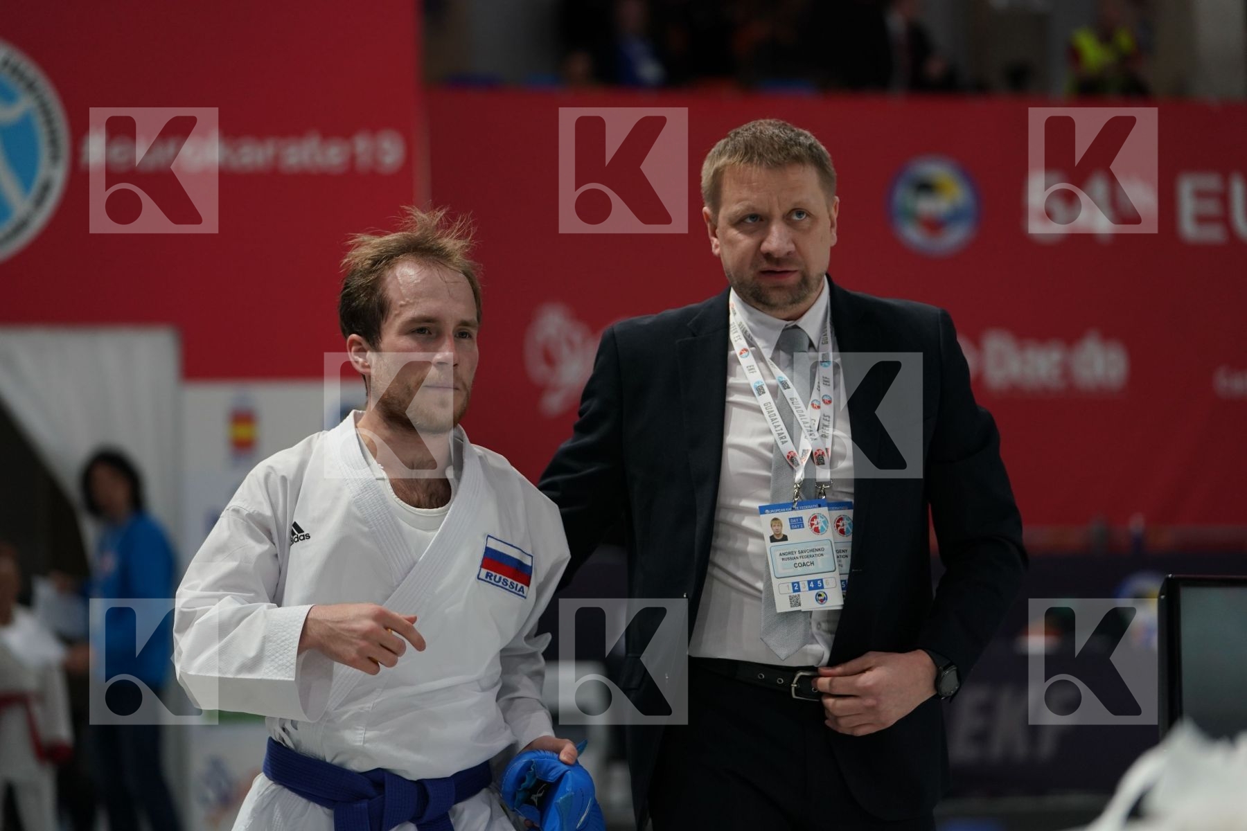 CRESCENZO ANGELO (ITALY) vs PLAKHUTIN EVGENY (RUSSIA) in Senior Kumite -60 Kg - Final bout