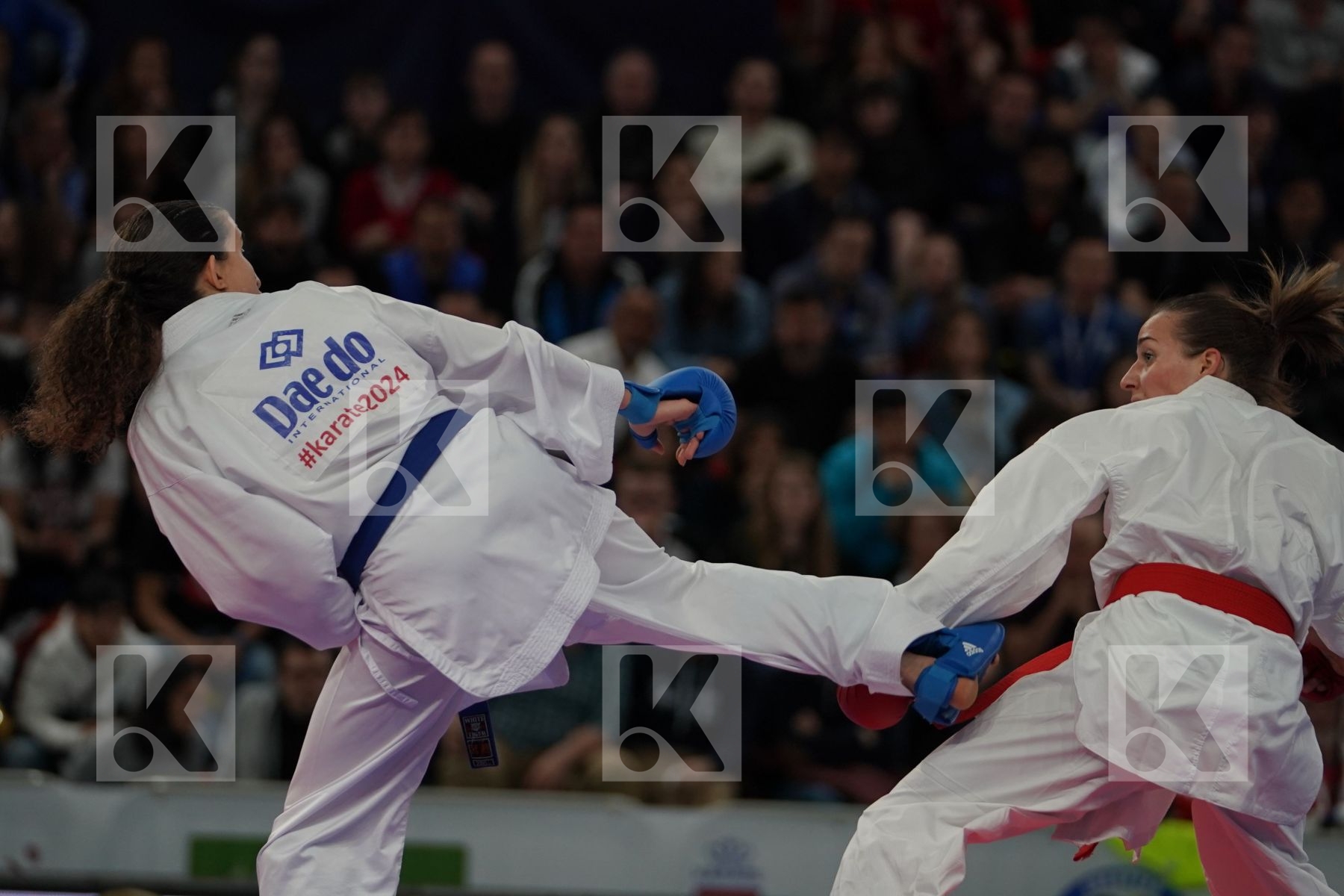 PLANK BETTINA (AUSTRIA) vs BOUDERBANE SOPHIA (FRANCE) in Senior Kumite -50 Kg - Final bout